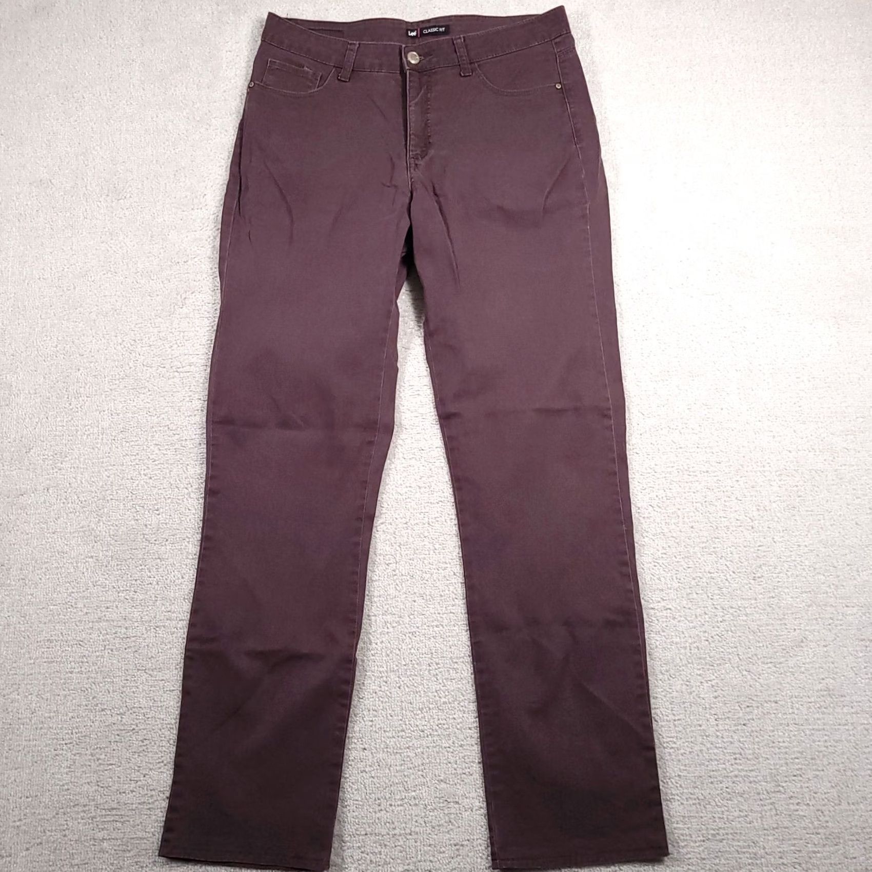 Lee VINTAGE Y2K Lee Brown Jeans Straight LegClassic Fit Women's 34X33 Size 24" / US 00 / IT 34 - 2 Thumbnail