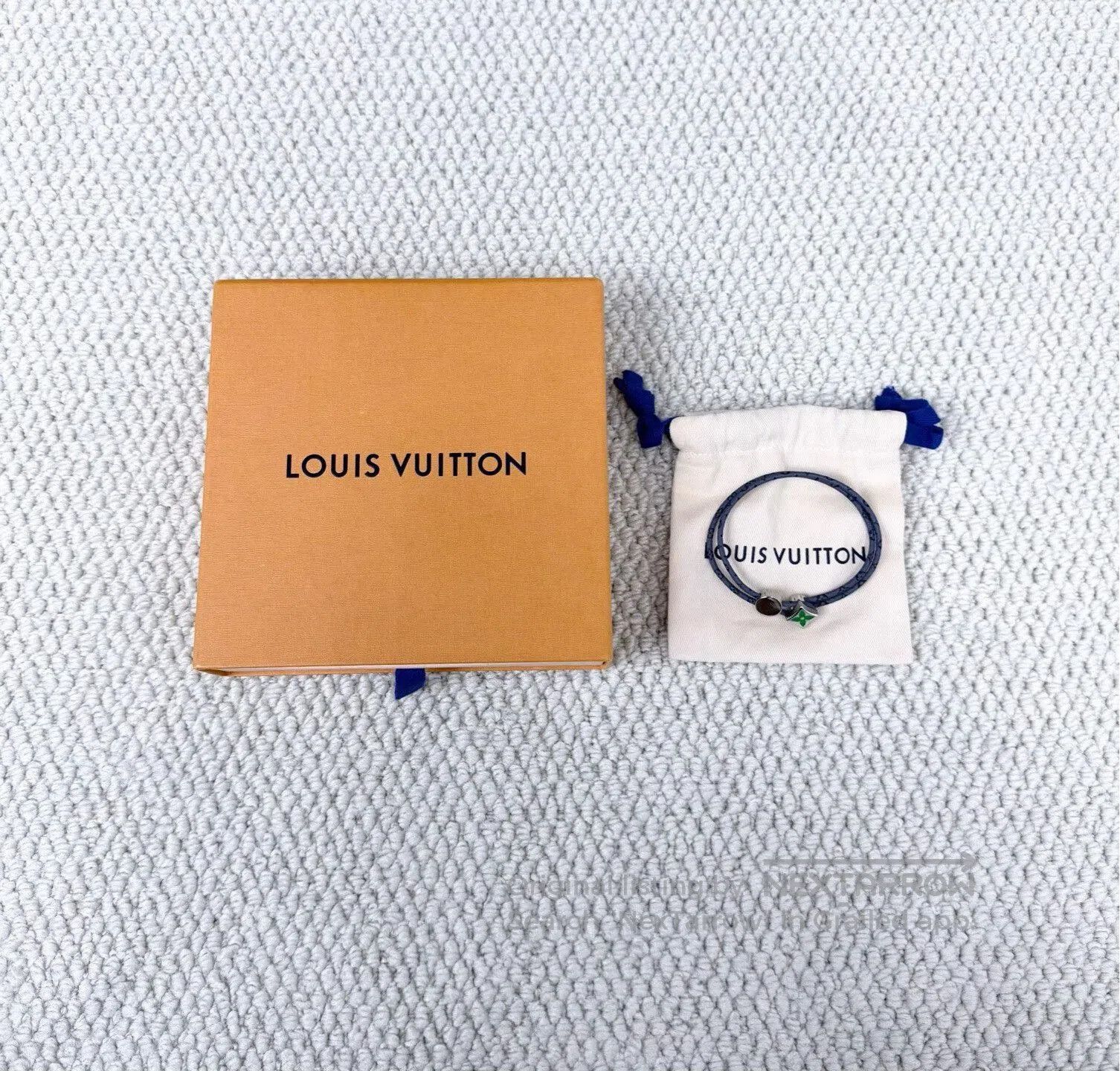 Louis Vuitton louis vuitton adjustable floral logo bracelet. Size ONE SIZE - 1 Thumbnail