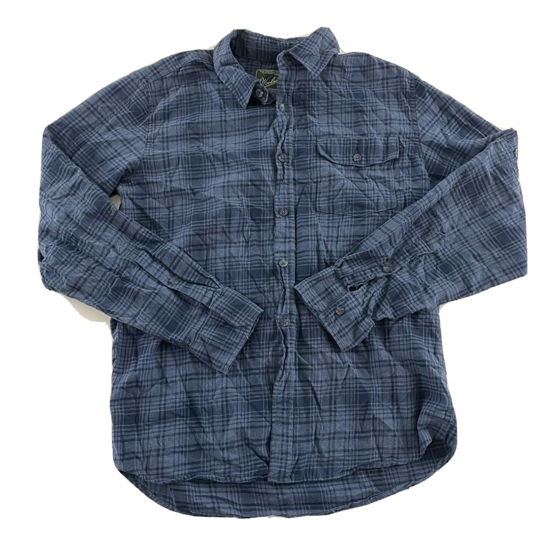 Vintage Woolrich Shirt Plaid Modern Blue Woolrich Shirt Plaid Modern Fit Long Sleeve Button Front Shirt Mens M Blue Modern Size US M / EU 48-50 / 2 - 2 Thumbnail