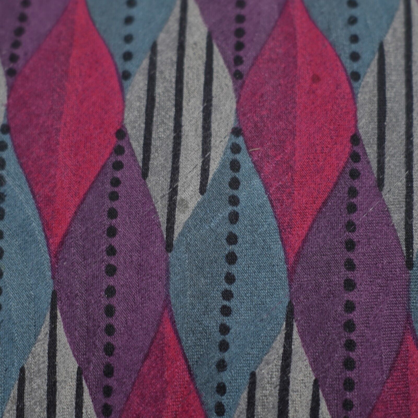 Designer Biella Premier Edition Multi-Color Red Jacquard Abstract Pri Size ONE SIZE - 2 Thumbnail