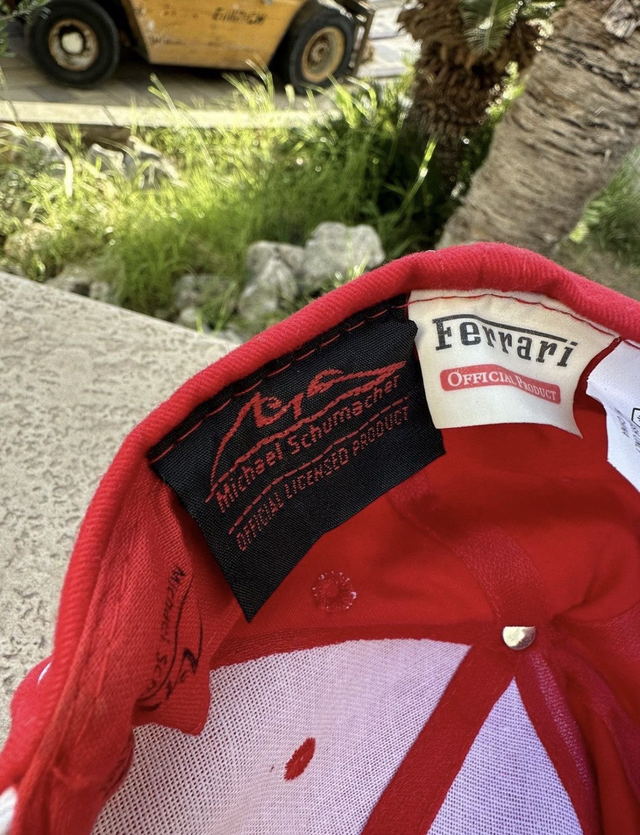 Ferrari × Vintage Ferrari Cap Racing Red Vintage Size ONE SIZE - 4 Thumbnail