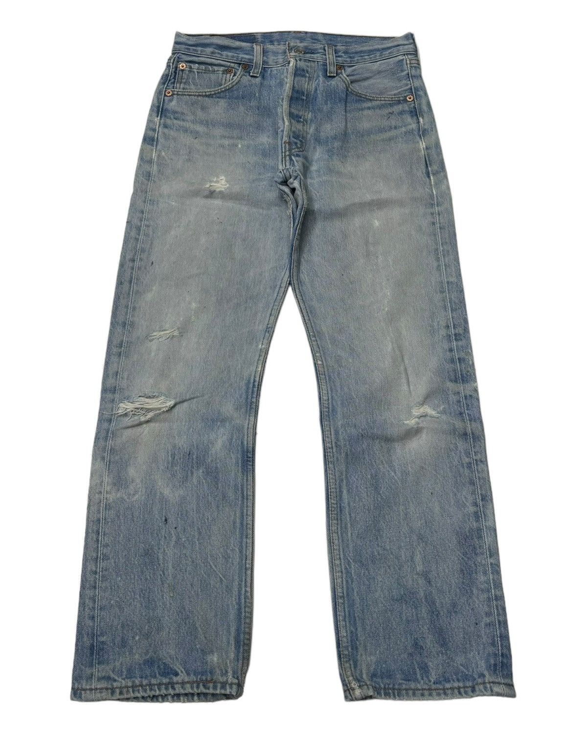 Levi's VINTAGE LEVIS 501xx STONE WASH BAGGY DISTRESS DENIM JEANS Size 29" - 1 Thumbnail