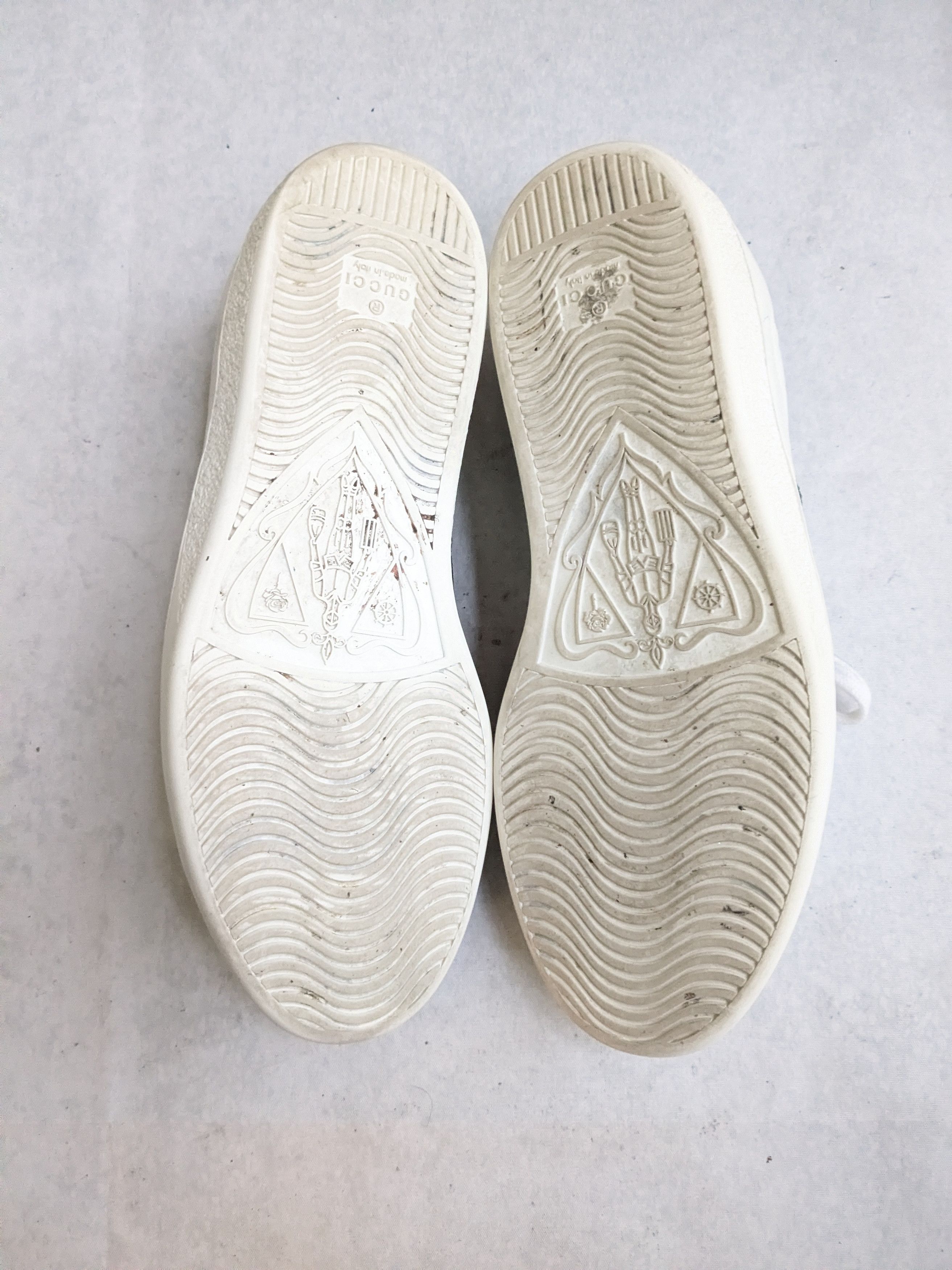 Gucci Gucci Ace Sneakers 8 White Low Tops Leather Size US 8 / EU 41 - 15 Thumbnail