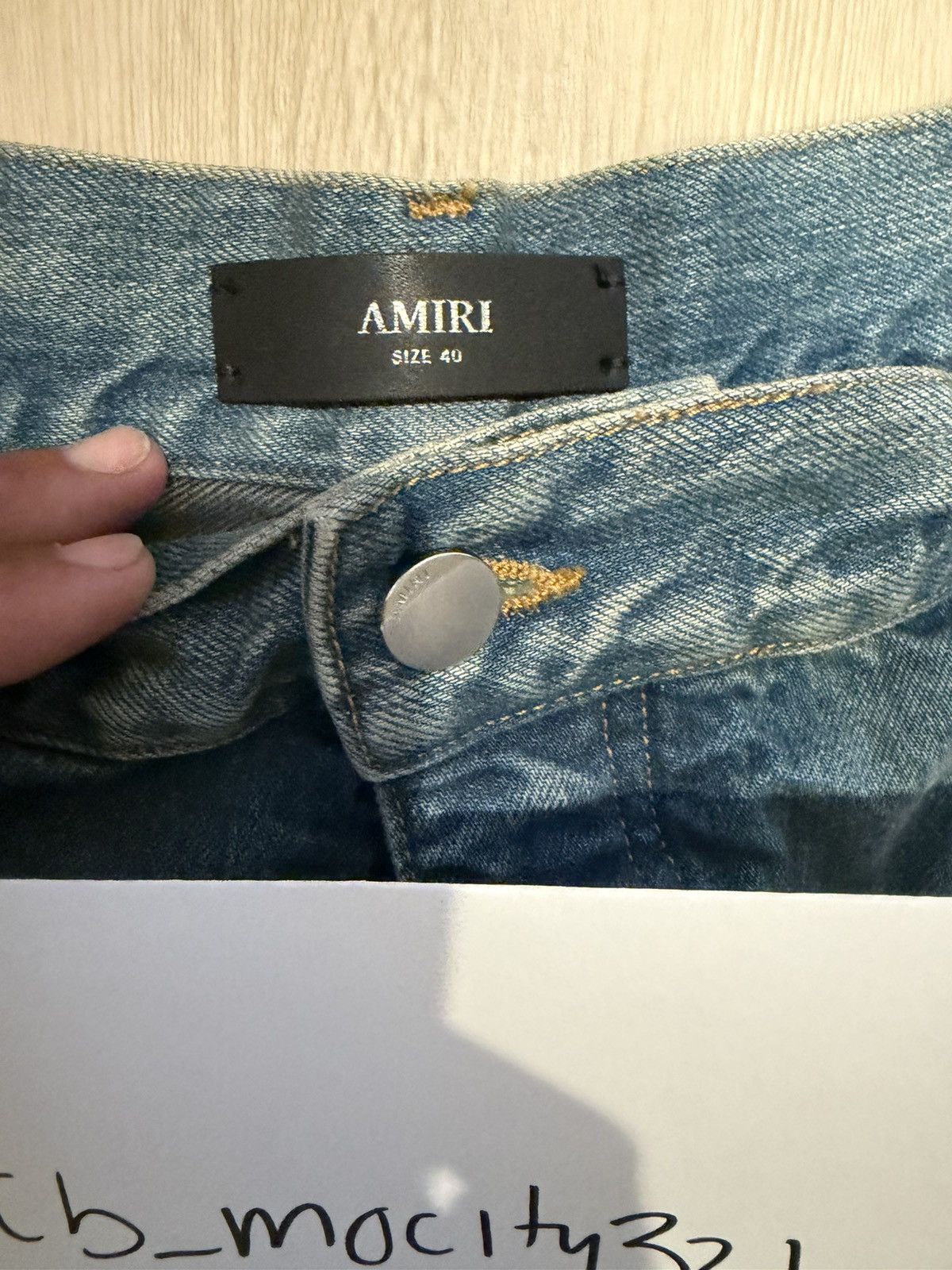 Amiri Amiri mx1 honeycomb striaght leg jeans Size US 40 / EU 56 - 4 Thumbnail