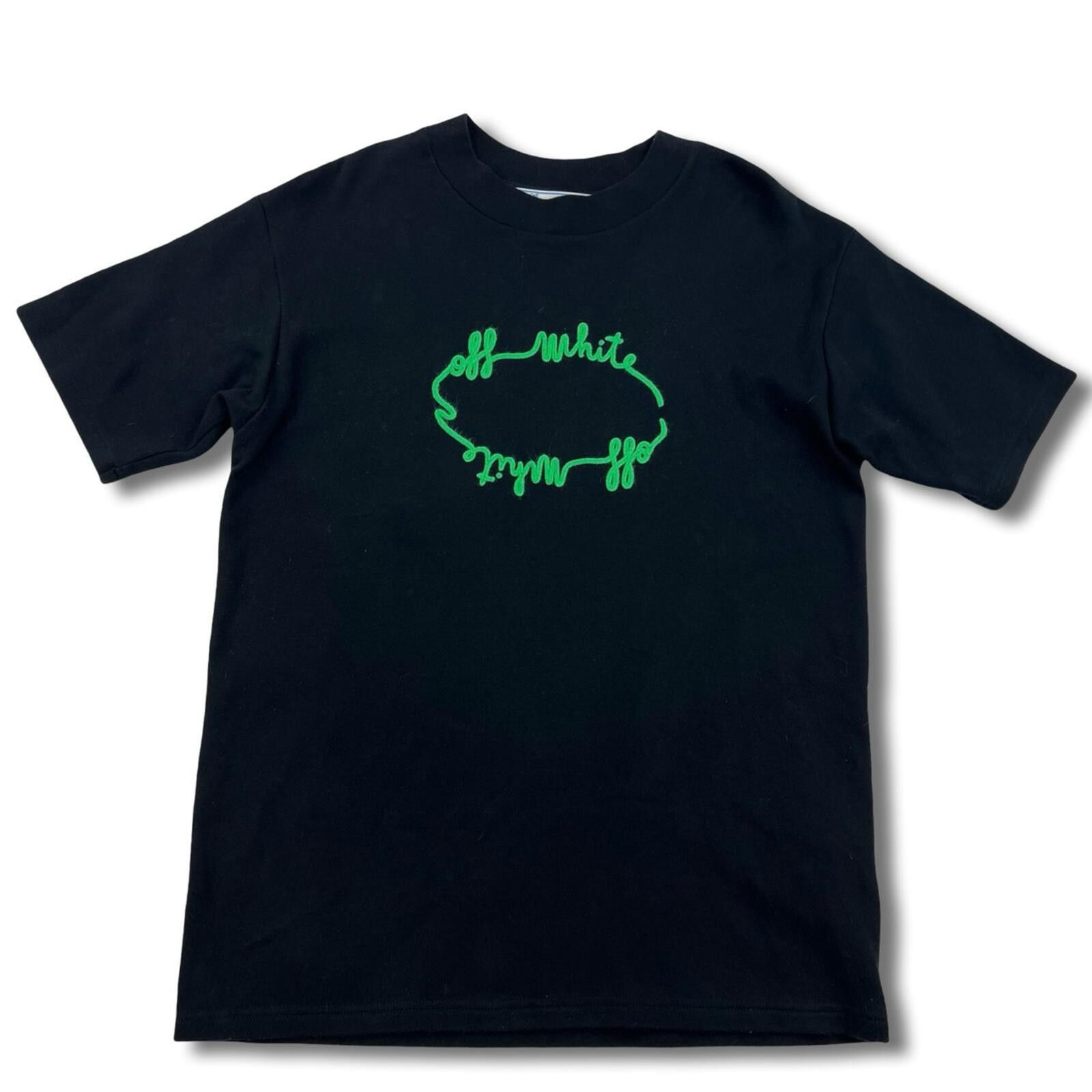 Off-White Off-White Women's Green Circle Logo T Shirt Size S / US 4 / IT 40 - 2 Thumbnail
