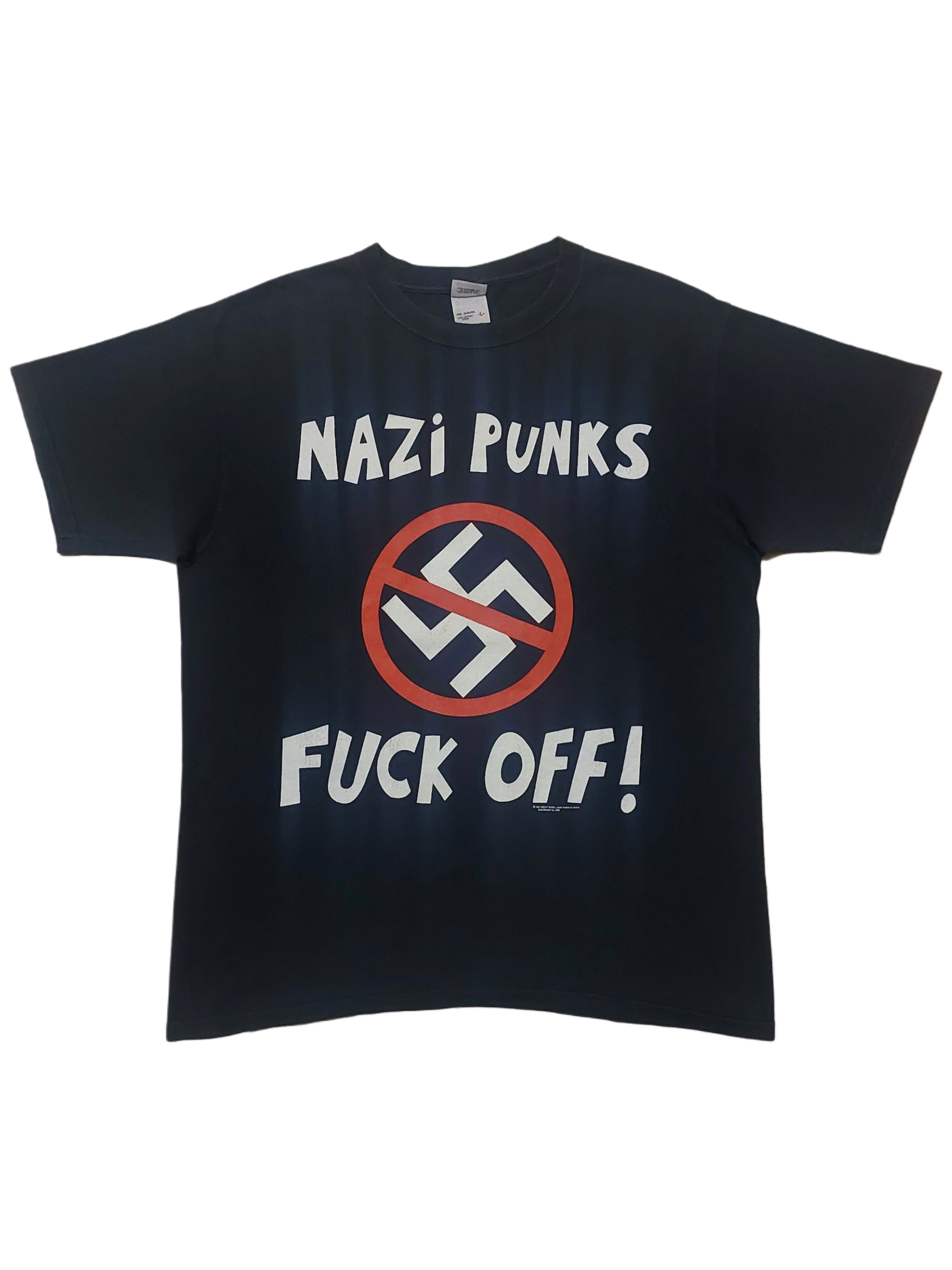 Band Tees Vintage 1997 Dead Kennedys Nazi Punks F OFF! ERASE RACISM Size US L / EU 52-54 / 3 - 1 Thumbnail