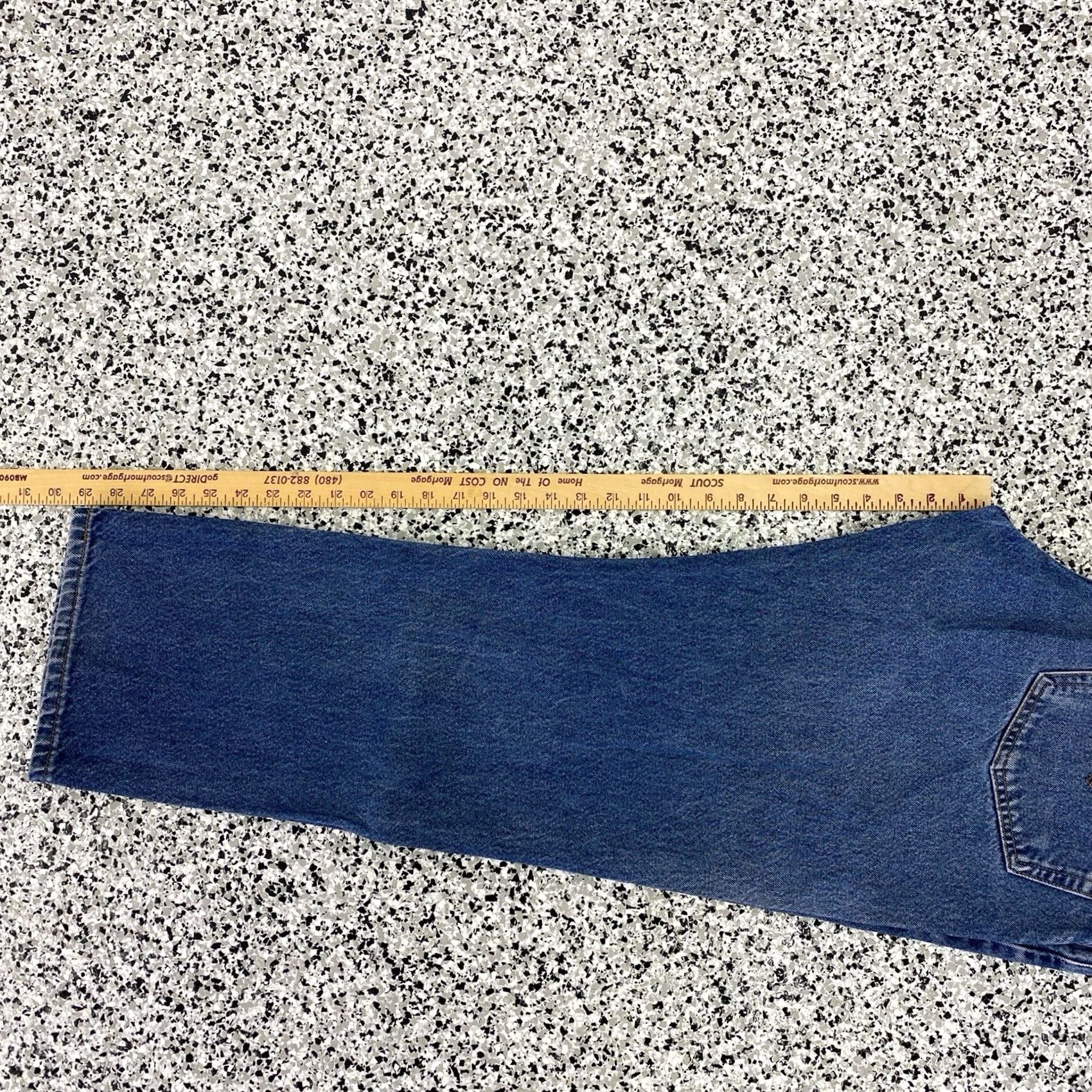 Levi's VINTAGE Levi’s 505 Jeans Men 37x29 Blue Denim Straight Baggy Y2K 90s Grunge Mens Size US 37 - 6 Thumbnail