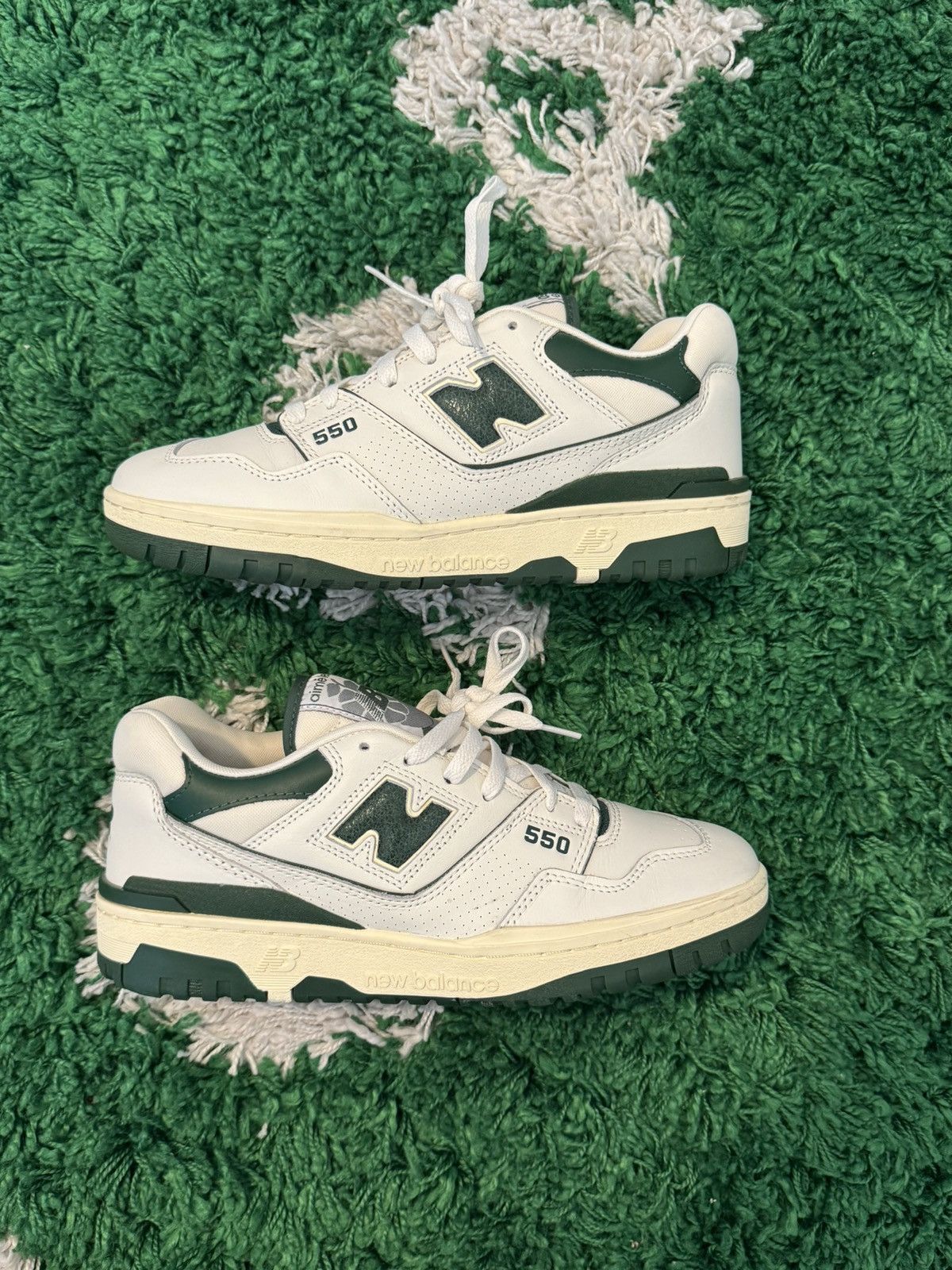 Aime Leon Dore × New Balance New Balance 550 Aime Leon Dore white green Size US 9 / EU 42 - 1 Thumbnail