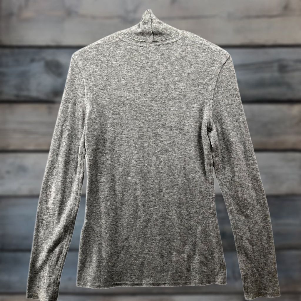 Zara Zara Turtleneck Sweater Womens S Gray Exposed Seam Soft Knit Lightweight Pullover Regular Knit Wool Blend Winter Fall - Mens? Size S / US 4 / IT 40 - 1 Thumbnail