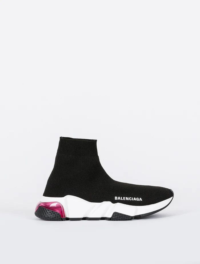 o1in1g1223 Speed Clear Sole Sneaker in Black/White