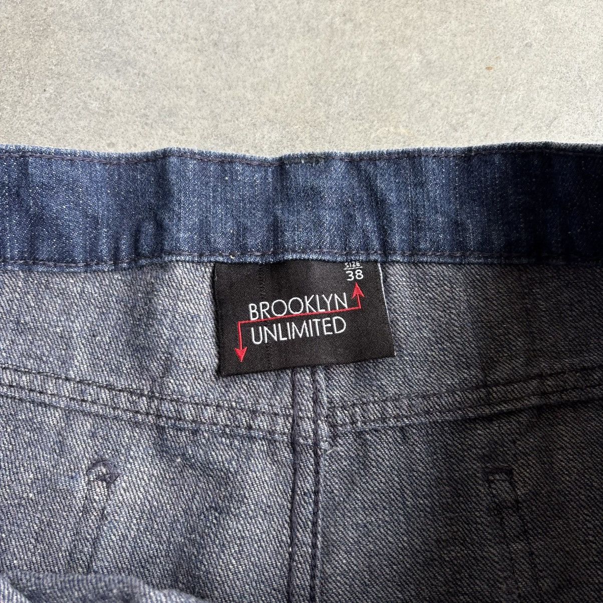 Brooklyn Xpress × Vintage Y2K Baggy Navy Blue Brooklyn Xpress Style Jorts Shorts 36 Size US 38 / EU 54 - 7 Thumbnail