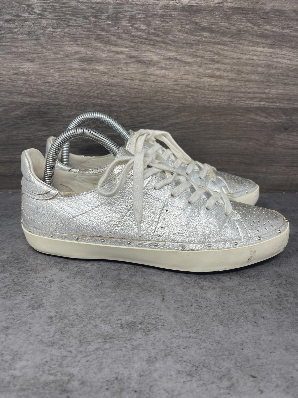Other Rebecca Minkoff Shoes Womens Size 8 Metallic Silver Lace Up Size US 8 / IT 38 - 5 Thumbnail