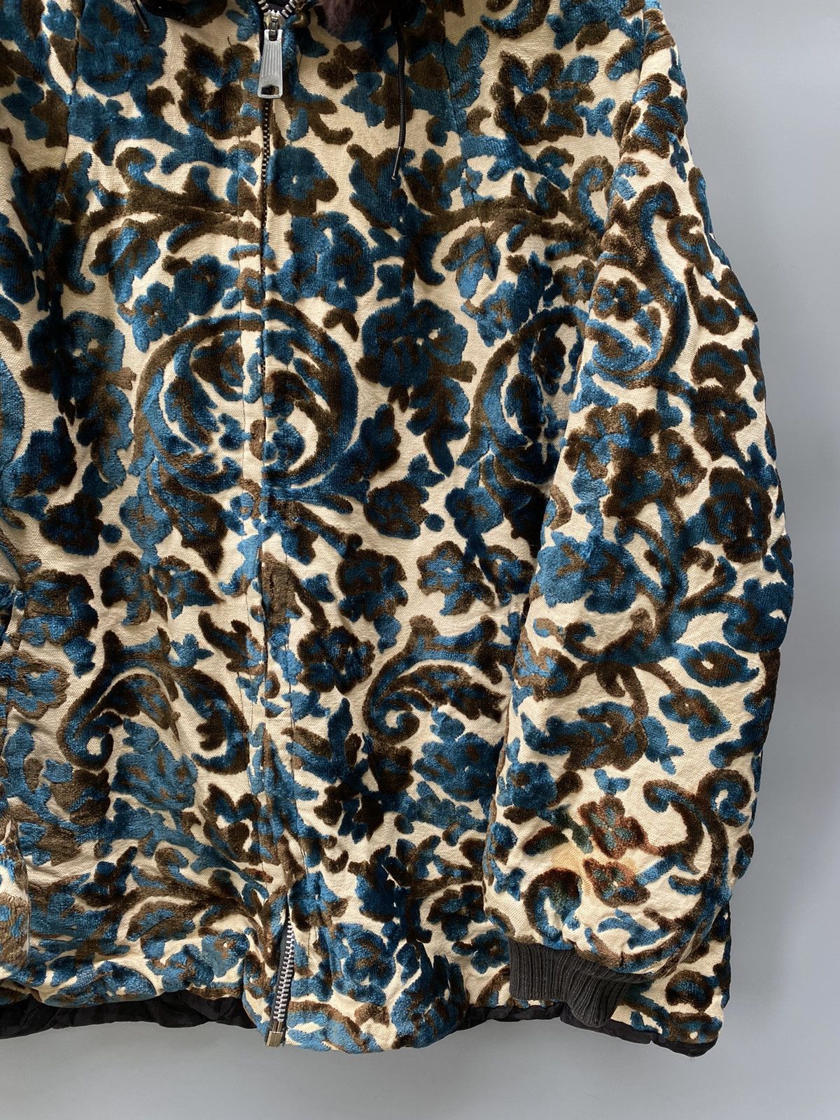 Vintage Vintage 60s Tapestry Faux Fur Jacket Size S / US 4 / IT 40 - 6 Thumbnail