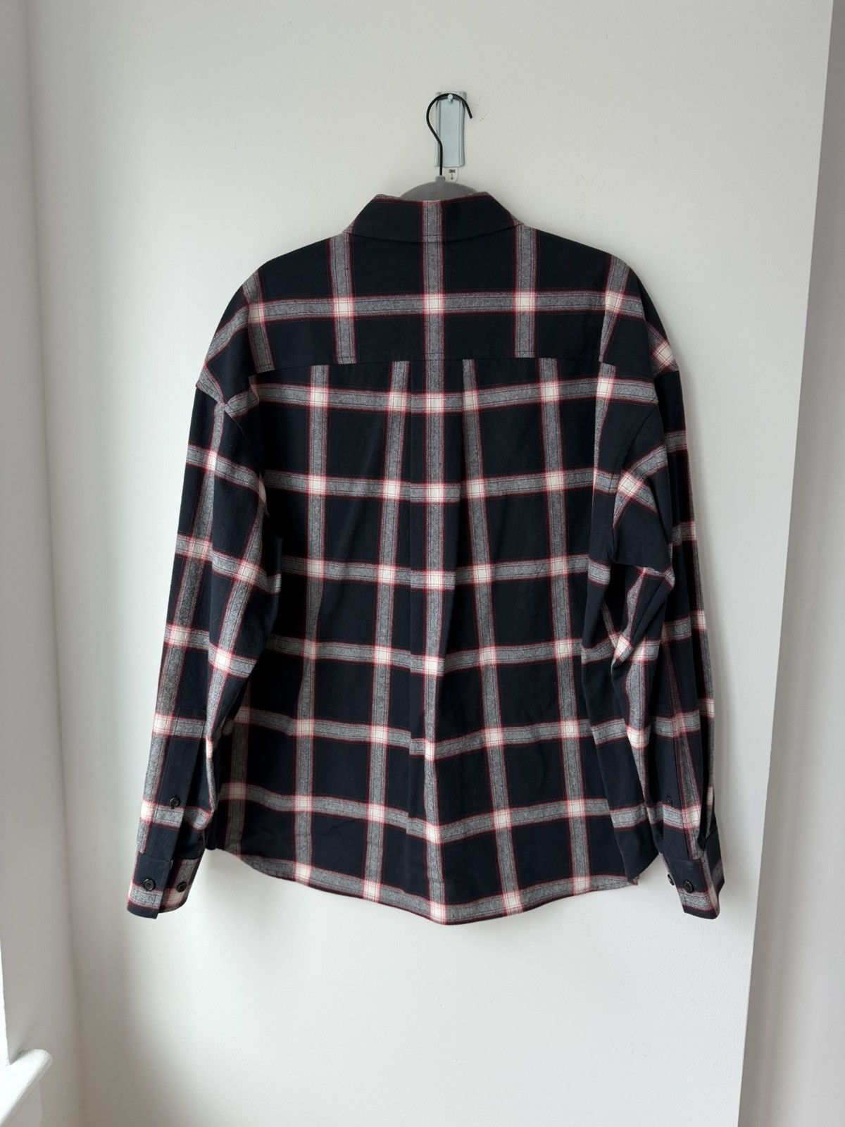 Juun.J Juun.J Navy and Red Overshirt Size US L / EU 52-54 / 3 - 4 Thumbnail