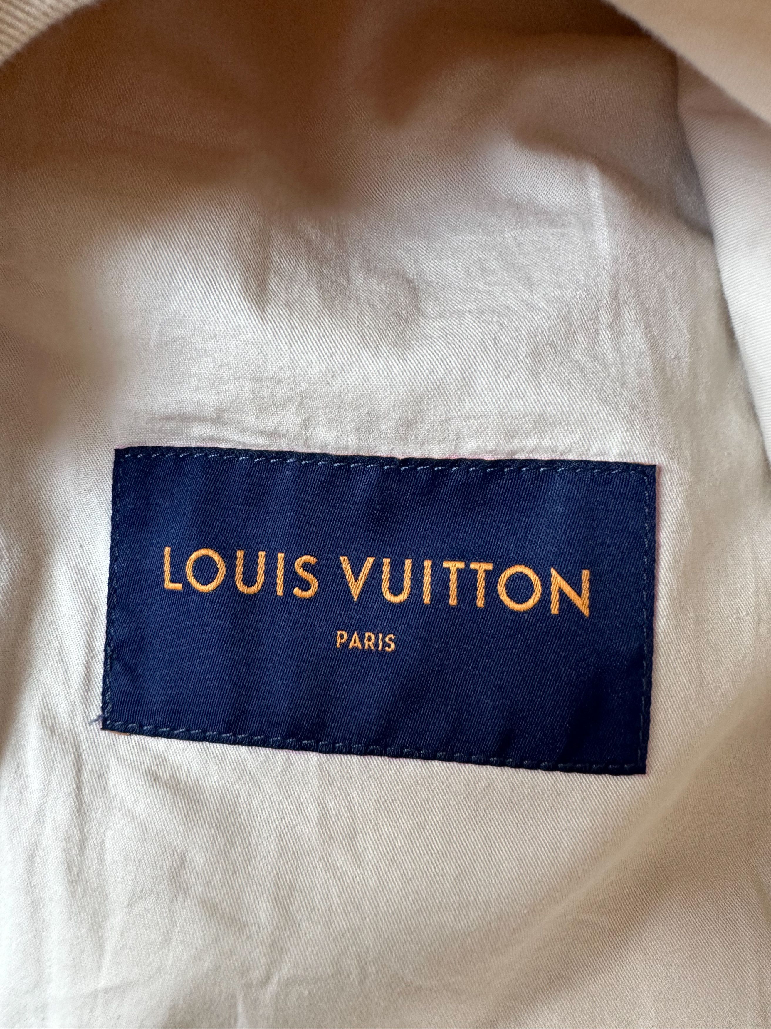 Louis Vuitton Louis Vuitton Beige Monogram Workwear Sherpa Jacket Size US XXL / EU 58 / 5 - 4 Thumbnail