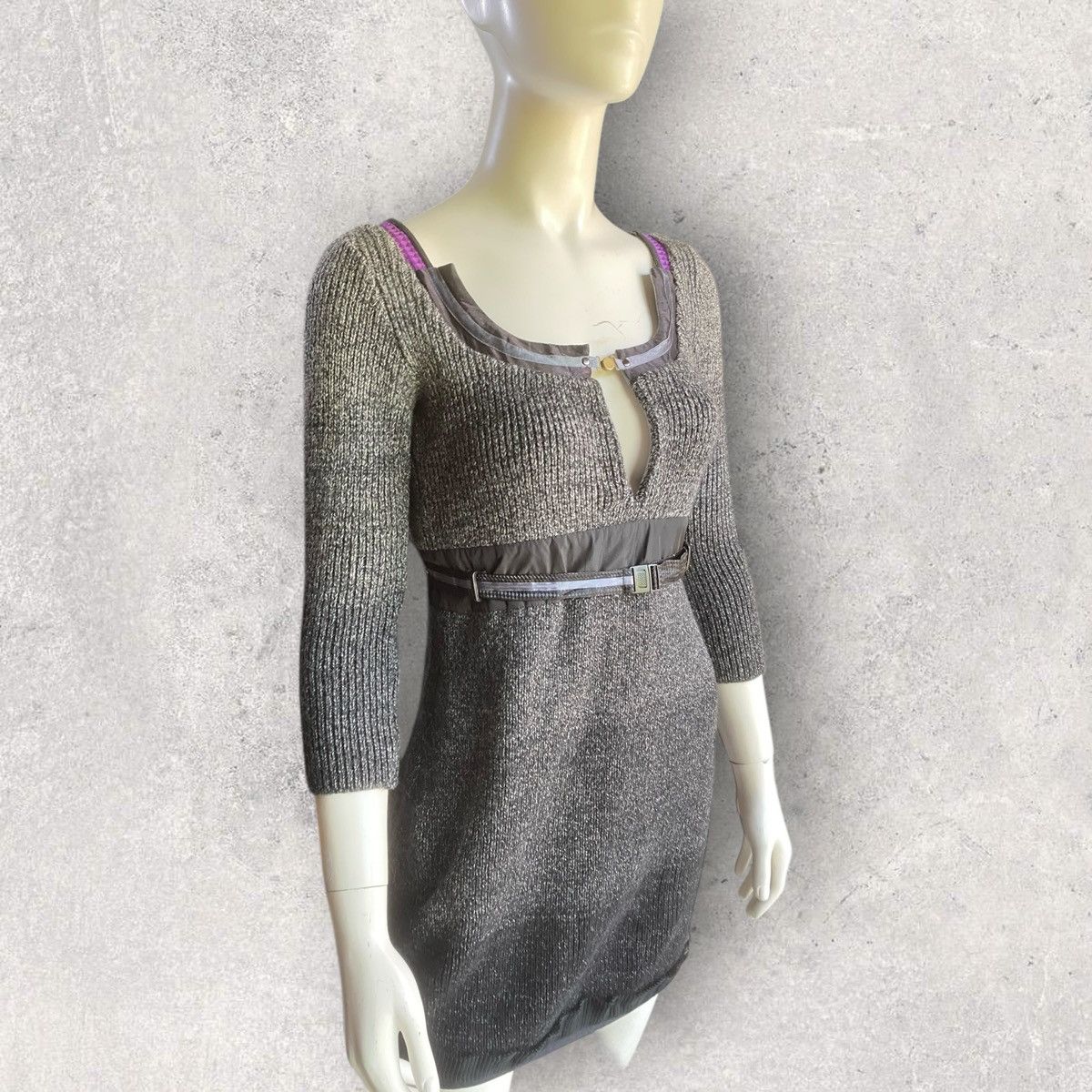 Undercover Undercover Wool Mini Dress Size S / US 4 / IT 40 - 3 Thumbnail