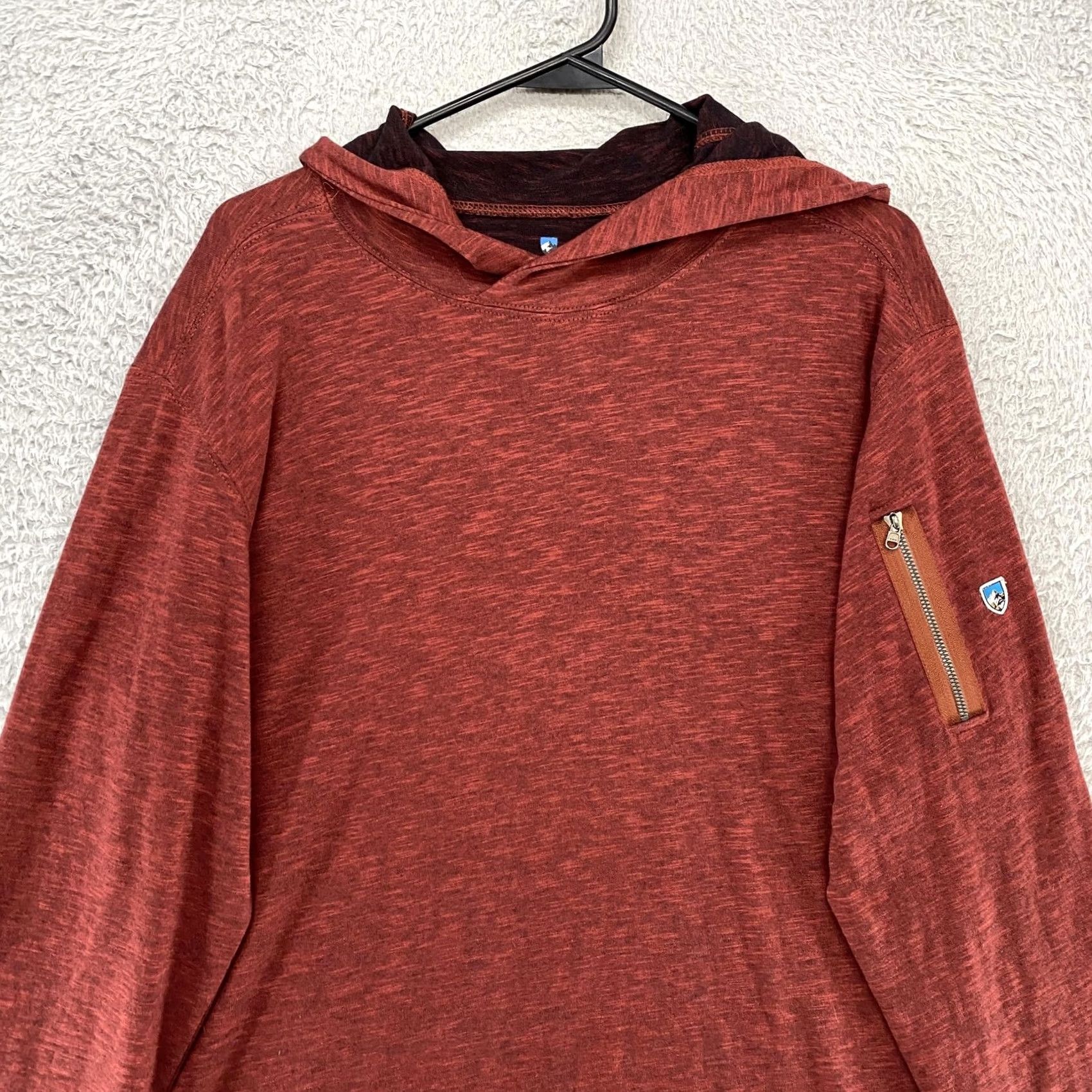 Vintage Kuhl Hoodie Mens Medium Red Long Sleeve Lightweight Thumbholes Hiking Size US M / EU 48-50 / 2 - 2 Thumbnail