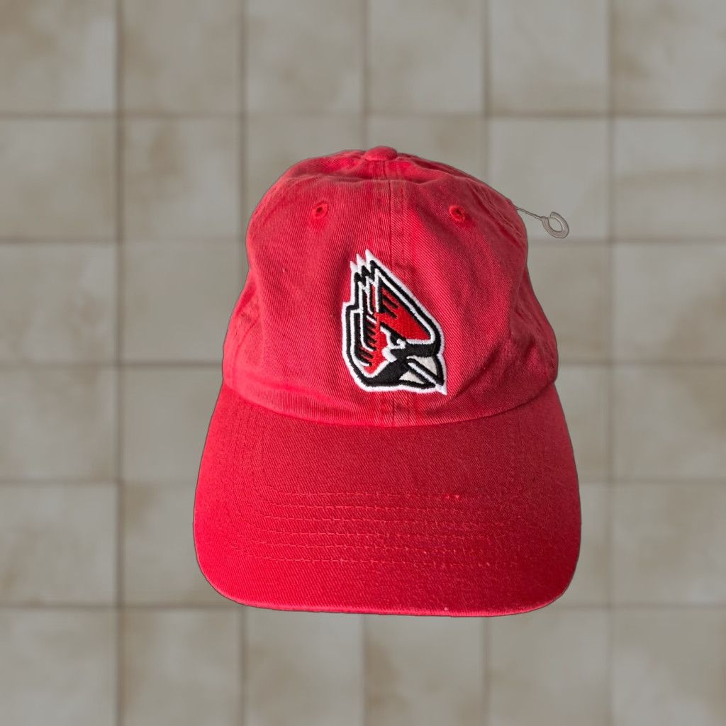 Vintage Ball State Cardinals Football Cap Dad Hat Strapback Red Top of the World Baseball Cap Mens Adjustable The Game USA Theme Size US M / EU 48-50 / 2 - 1 Thumbnail