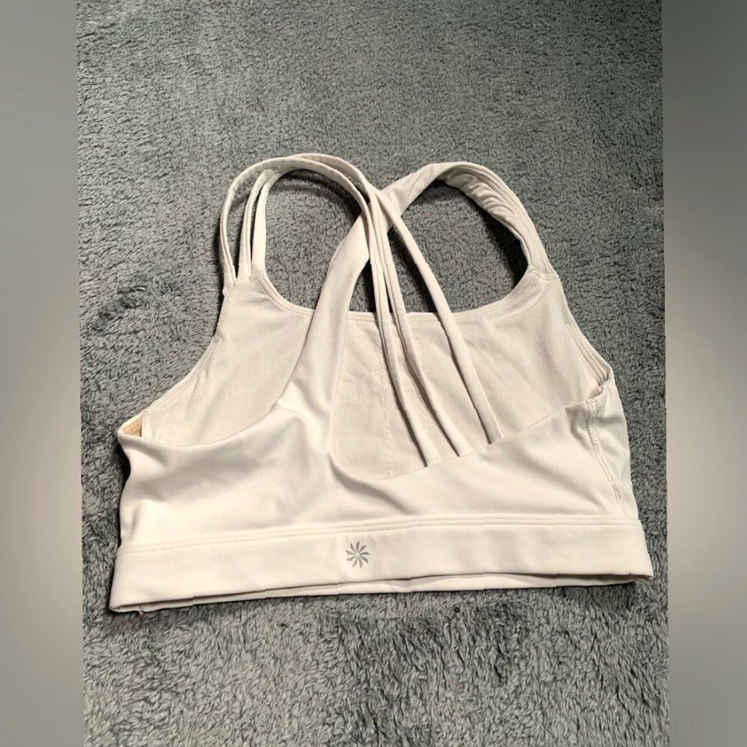 Athleta Athleta White Sports Bra Size ONE SIZE - 4 Thumbnail