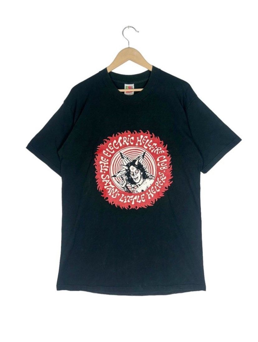 Band Tees × Fruit Of The Loom × Vintage Vintage 90s The Electric Hellfire Club/ Glam Rock/ Metal Size US L / EU 52-54 / 3 - 1 Thumbnail