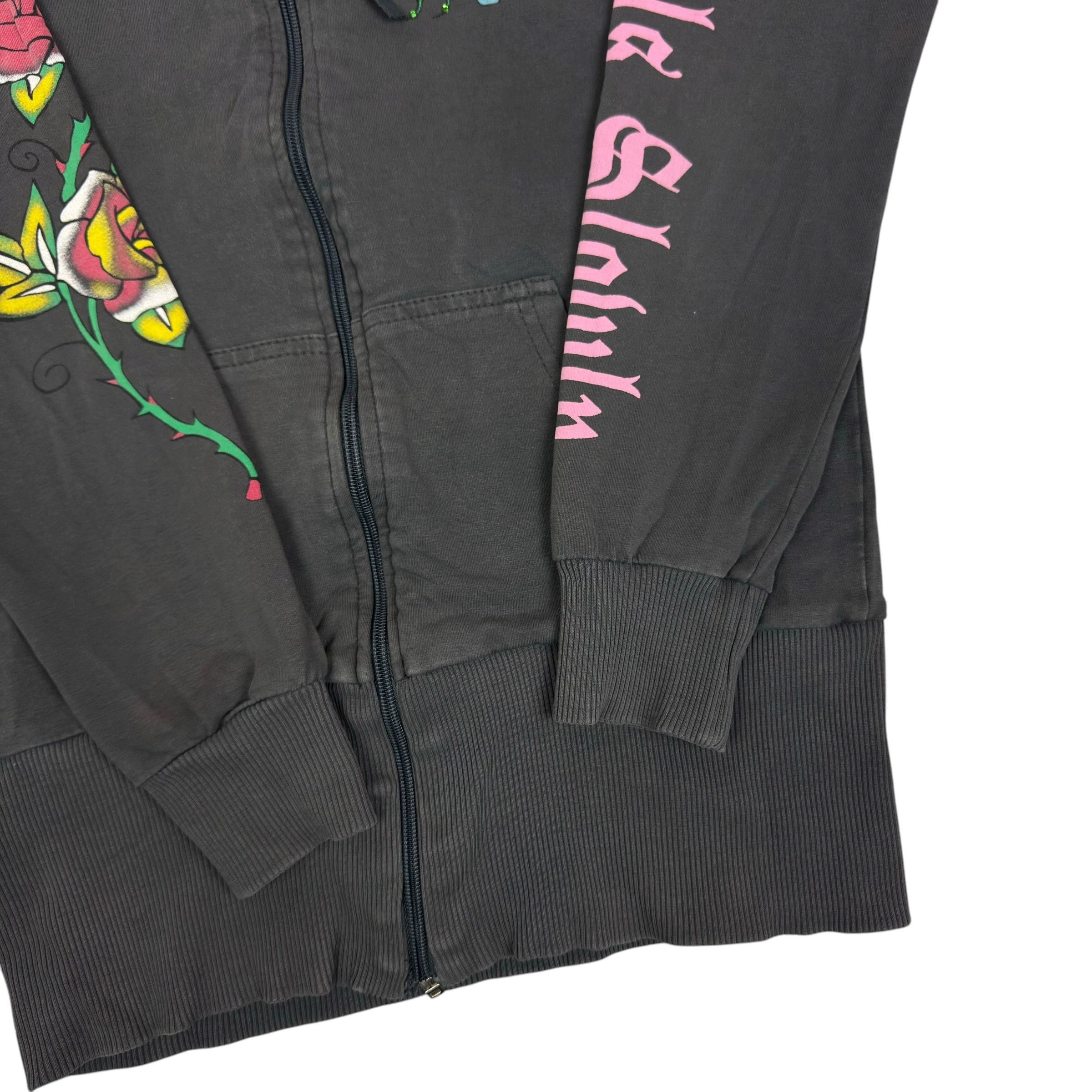 Ed Hardy Ed Hardy Women's Love Kills Slowly Floral Full Zip Hoodie L Size L / US 10 / IT 46 - 6 Thumbnail