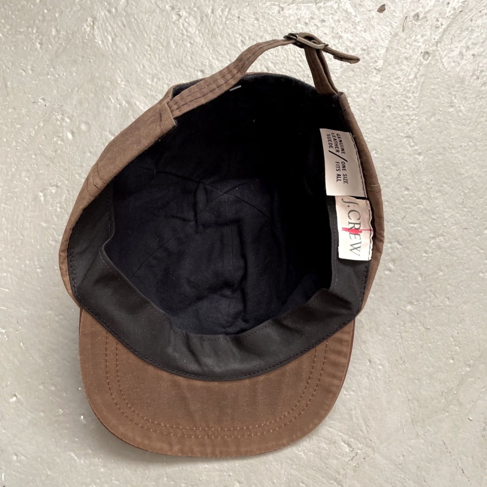 J.Crew Vintage J.Crew Waxed Cotton Suede Leather Brim Camp Cap Made In USA Outdoor Size ONE SIZE - 7 Thumbnail