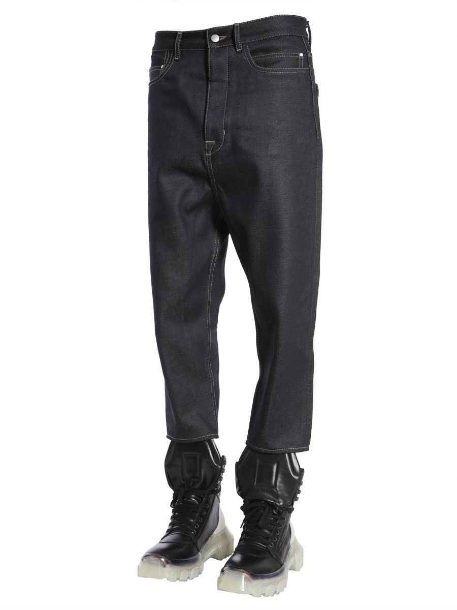 Rick Owens Indigo Low Rise Collapse Sisyphus jeans Size US 33 - 2 Thumbnail