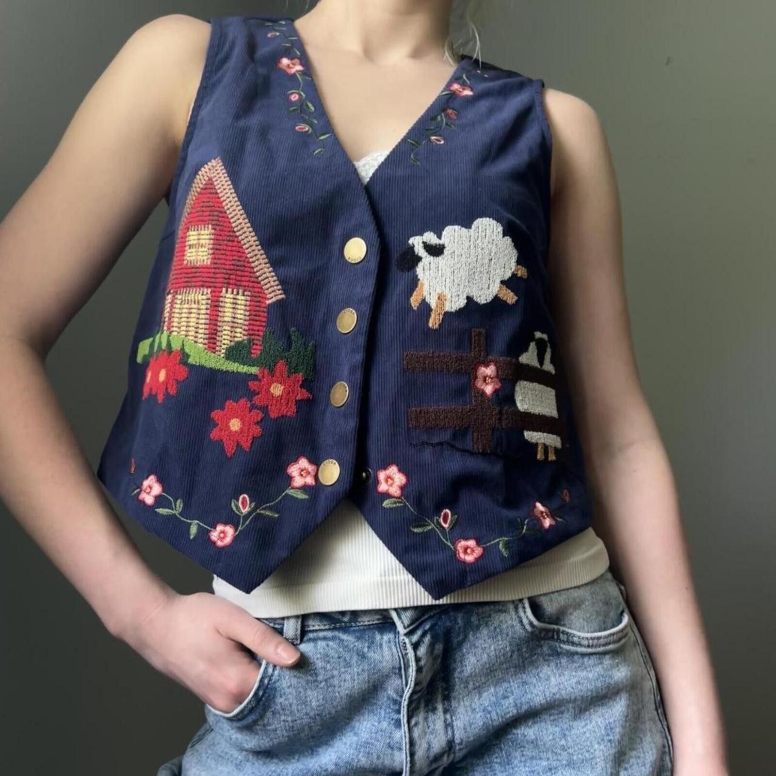 Cyderhouse cottagecore summer cropped vest Size S / US 4 / IT 40 - 7 Thumbnail