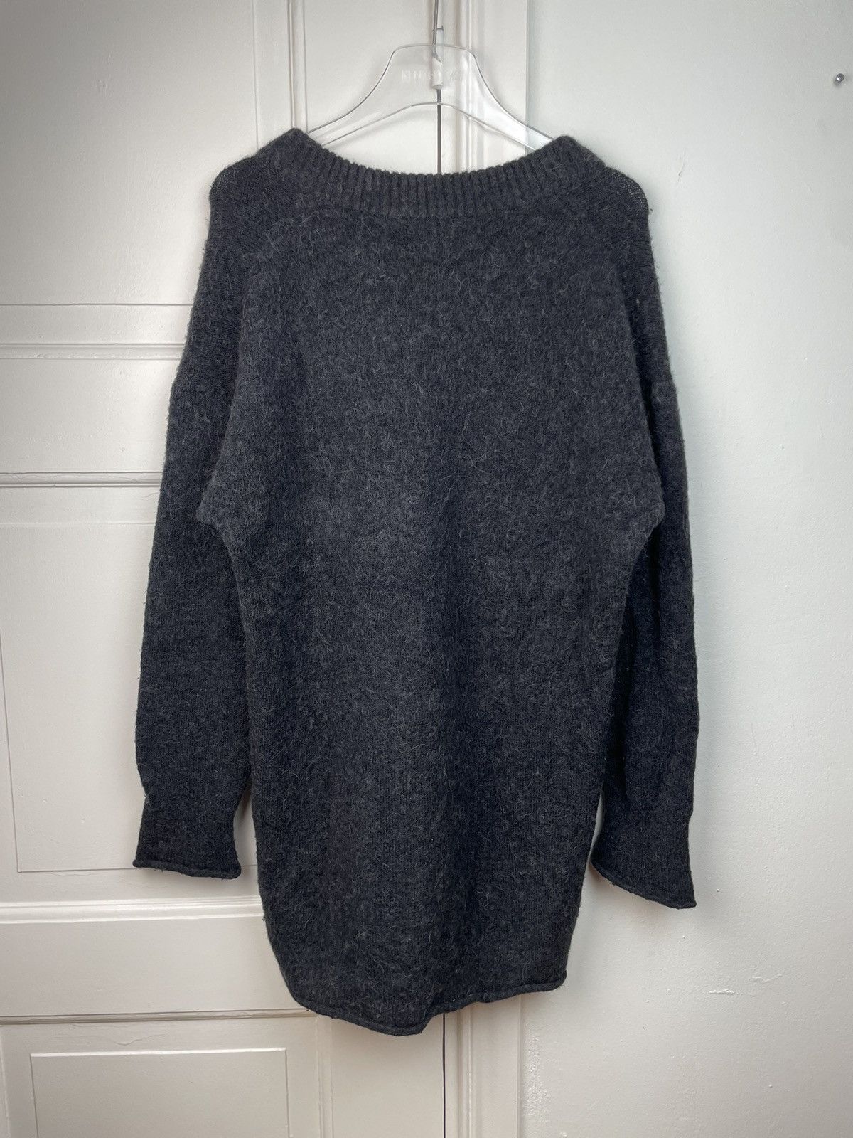 Acne Studios *GRAIL* Acne Studios sweater knit grey v neck alpaca mohair Size US M / EU 48-50 / 2 - 6 Thumbnail