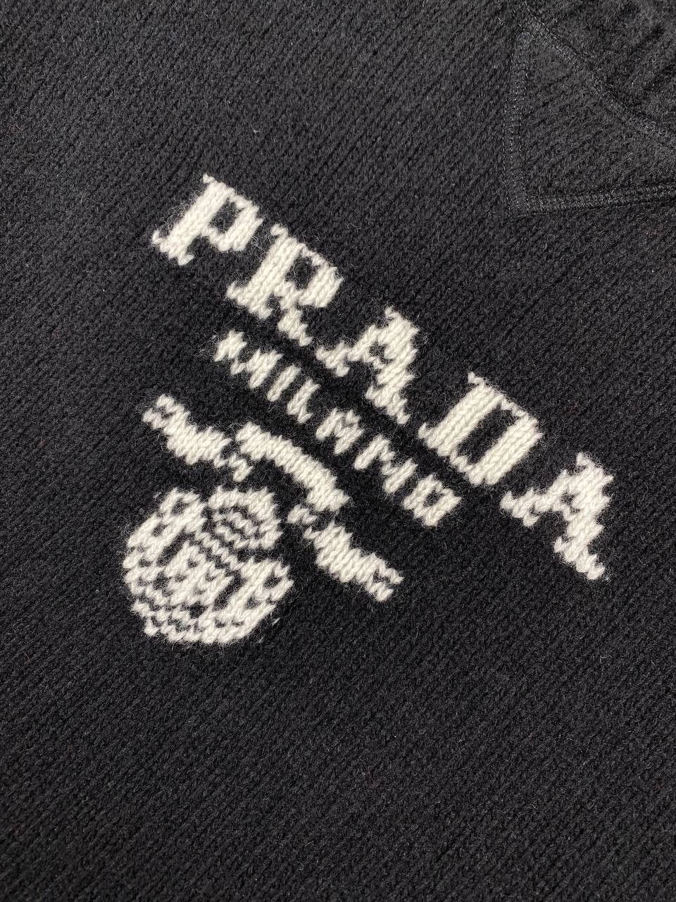 Prada Prada Knit Lana Wool Cashmere Sweater Big Logo Men Size 48 Size US M / EU 48-50 / 2 - 8 Thumbnail