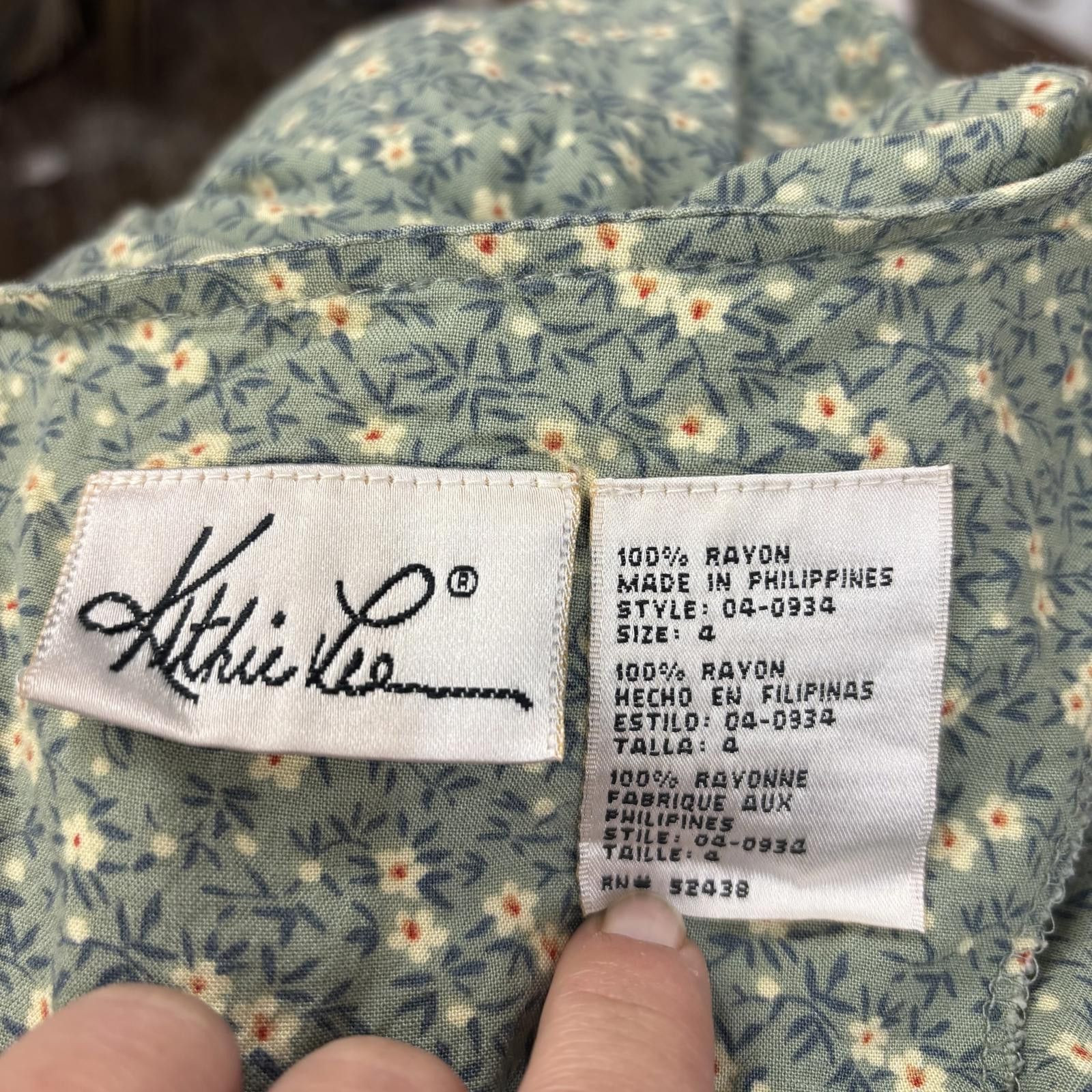 Other Vtg 90s Kathie Lee dainty floral scalloped mini dress sz 4 Size S / US 4 / IT 40 - 5 Thumbnail