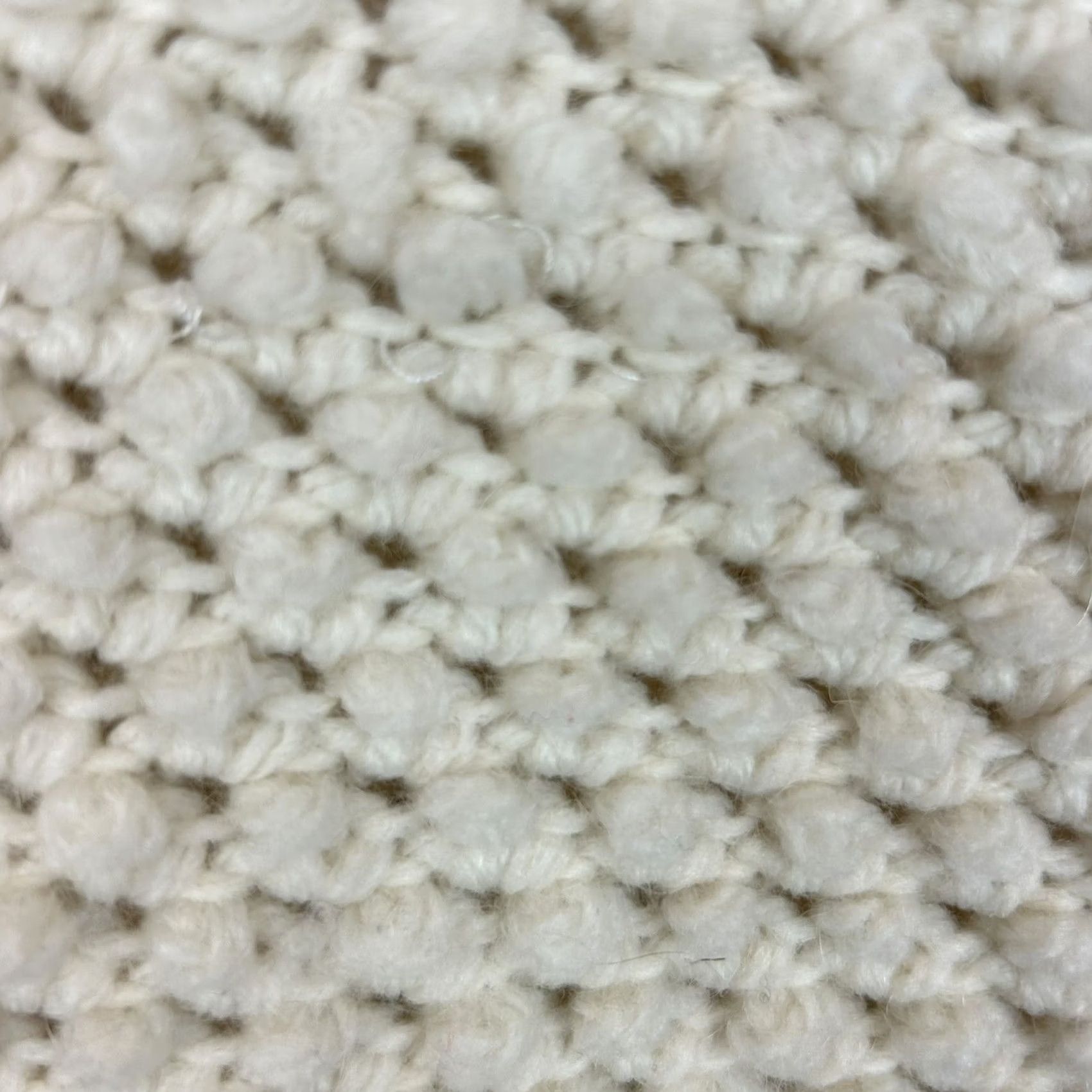 Vintage American Eagle Sweater Womens XS Oversized Knit Pullover Ivory Acrylic Wool Fisherman Casual Crew Neck Long Sleeve Solid Modern Capsule Size XS / US 0-2 / IT 36-38 - 6 Thumbnail