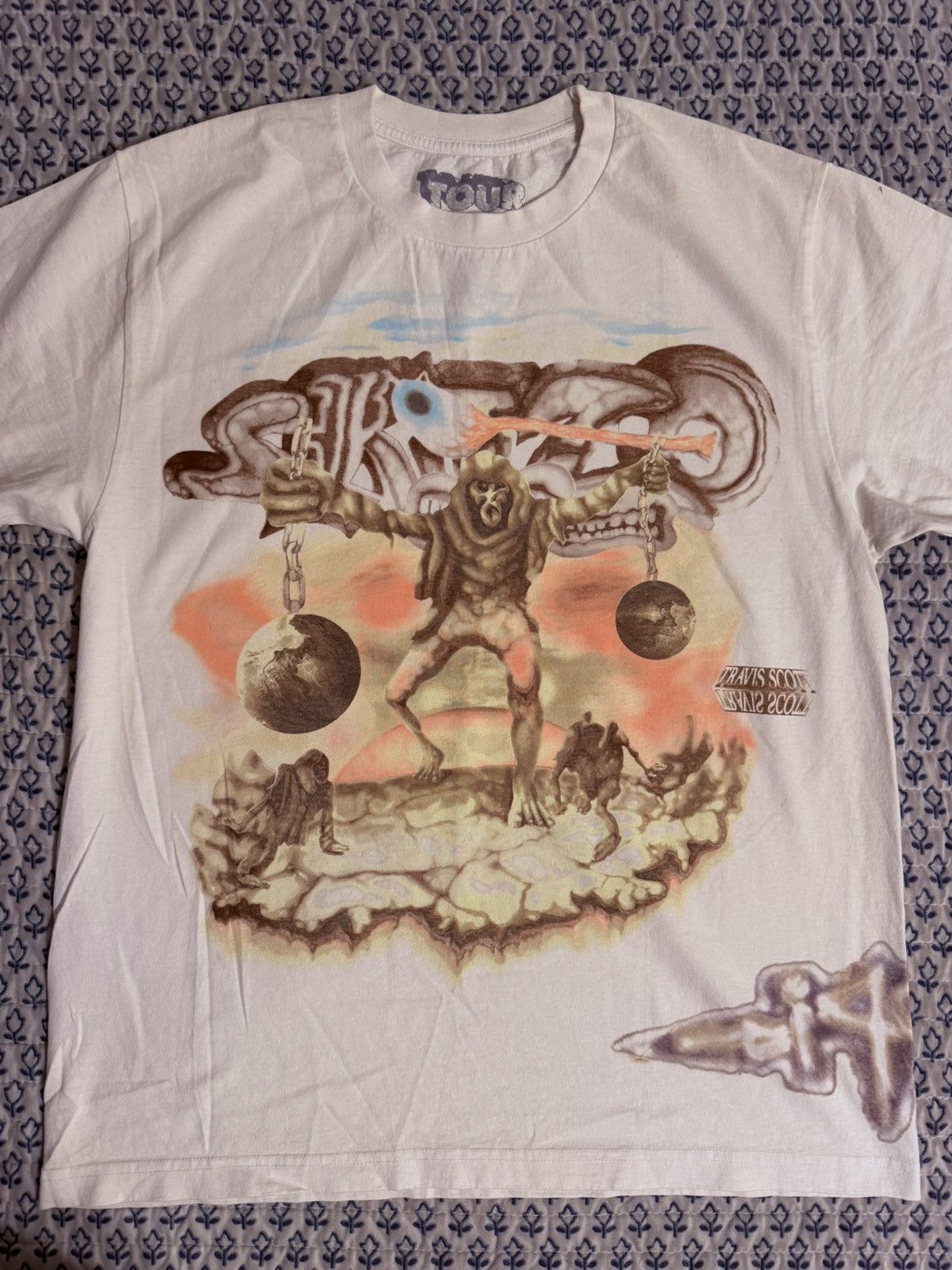 Travis Scott Travis Scott Utopia Tour 2024 tee size Lg Size US L / EU 52-54 / 3 - 1 Thumbnail