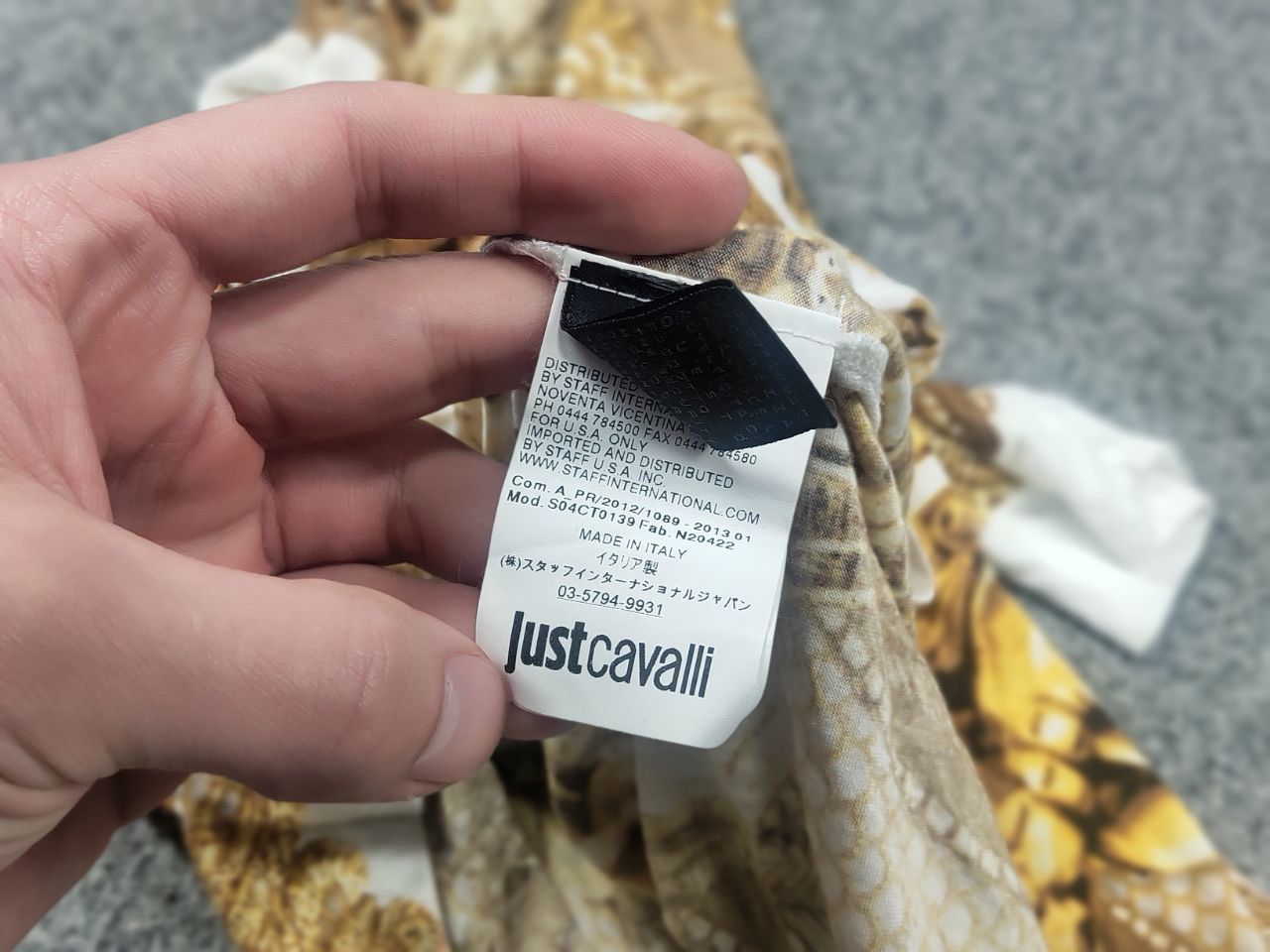 Just Cavalli Just Cavalli Design cocktail midi dress gold pattern sleeves Size S / US 4 / IT 40 - 17 Thumbnail