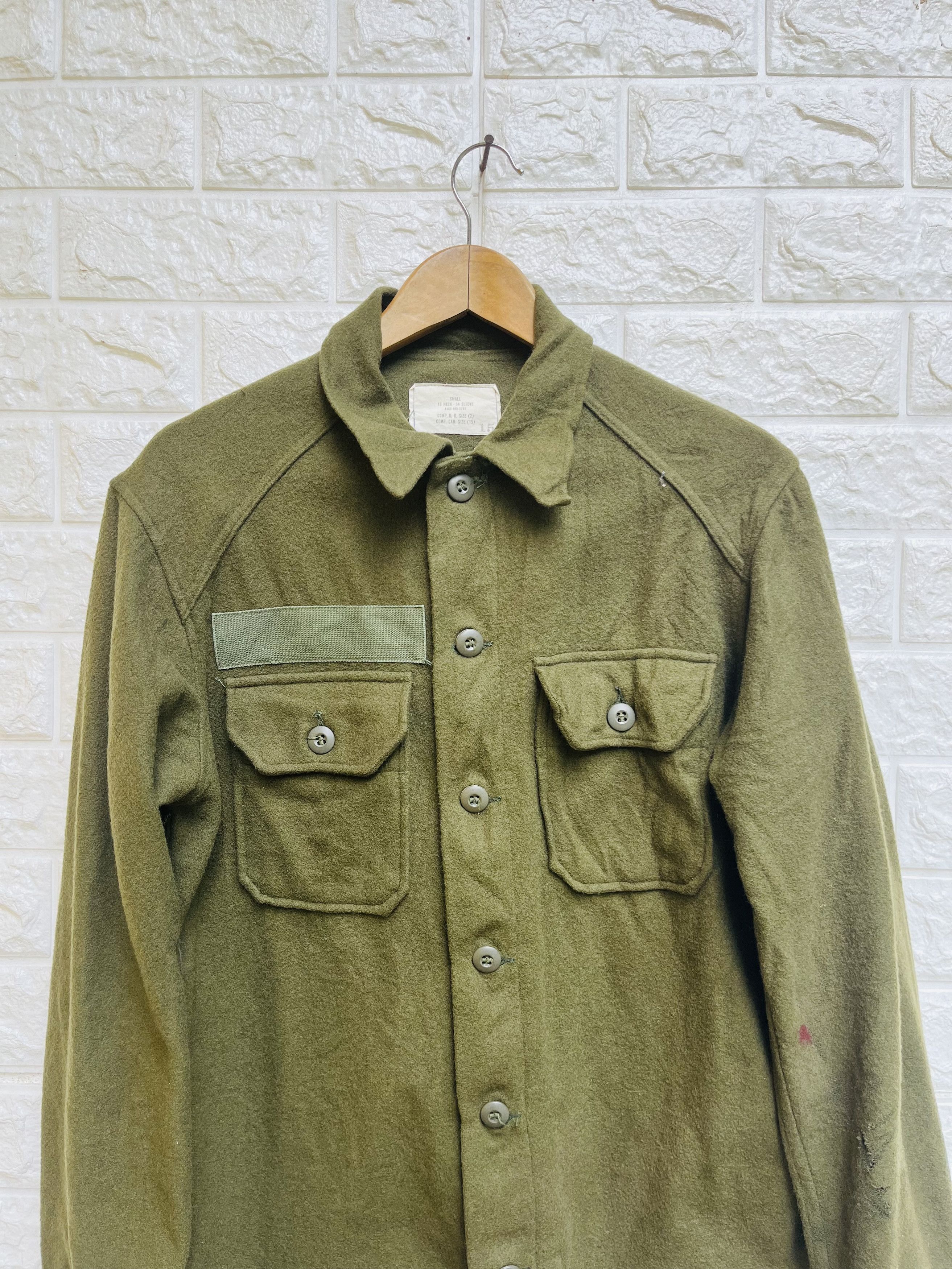 Vintage Vintage 40s Military Army Wool Jacket Designer Fashion Style Size US M / EU 48-50 / 2 - 3 Thumbnail