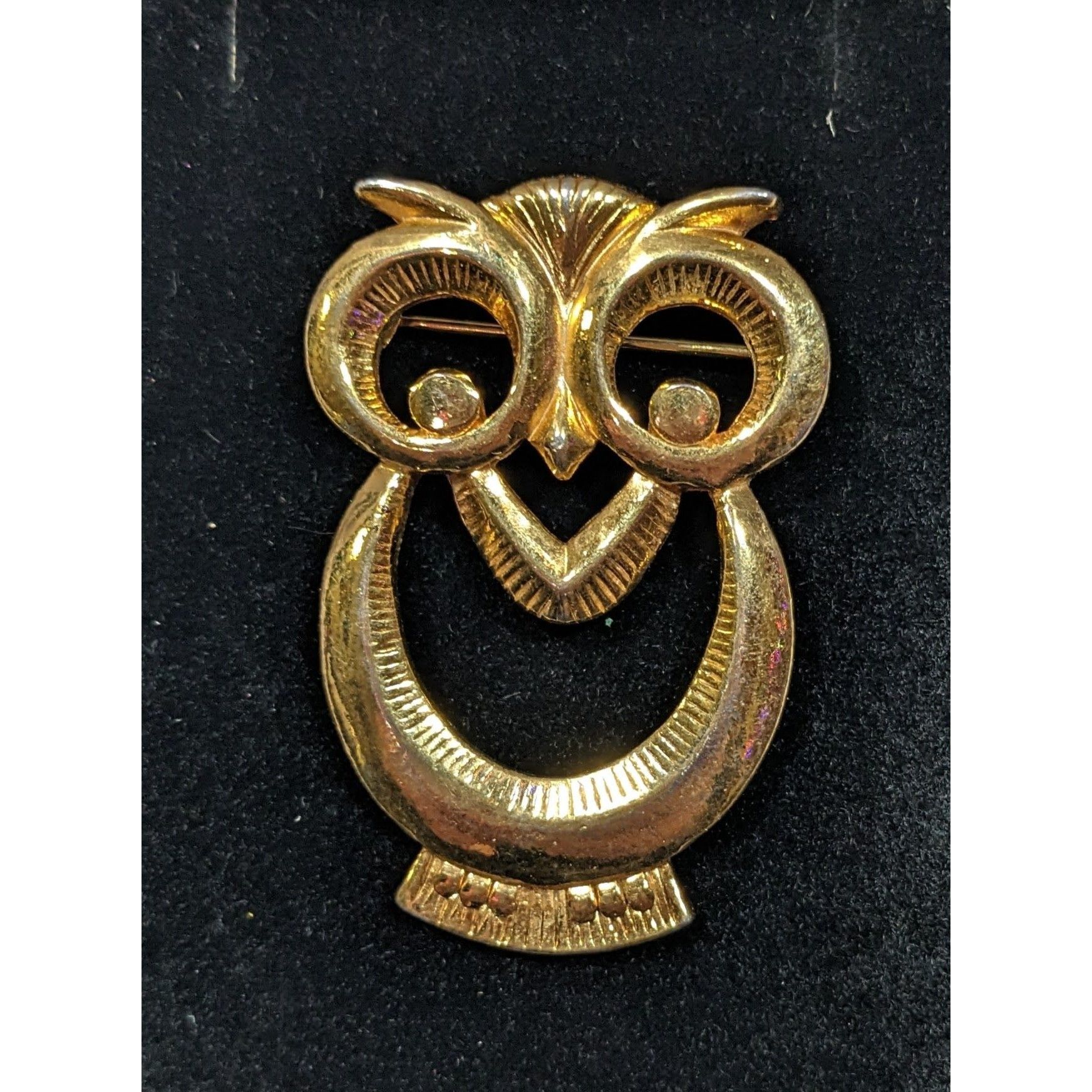 Other Vintage Nature Inspired Gold Tone Open Owl Brooch Size ONE SIZE - 3 Thumbnail