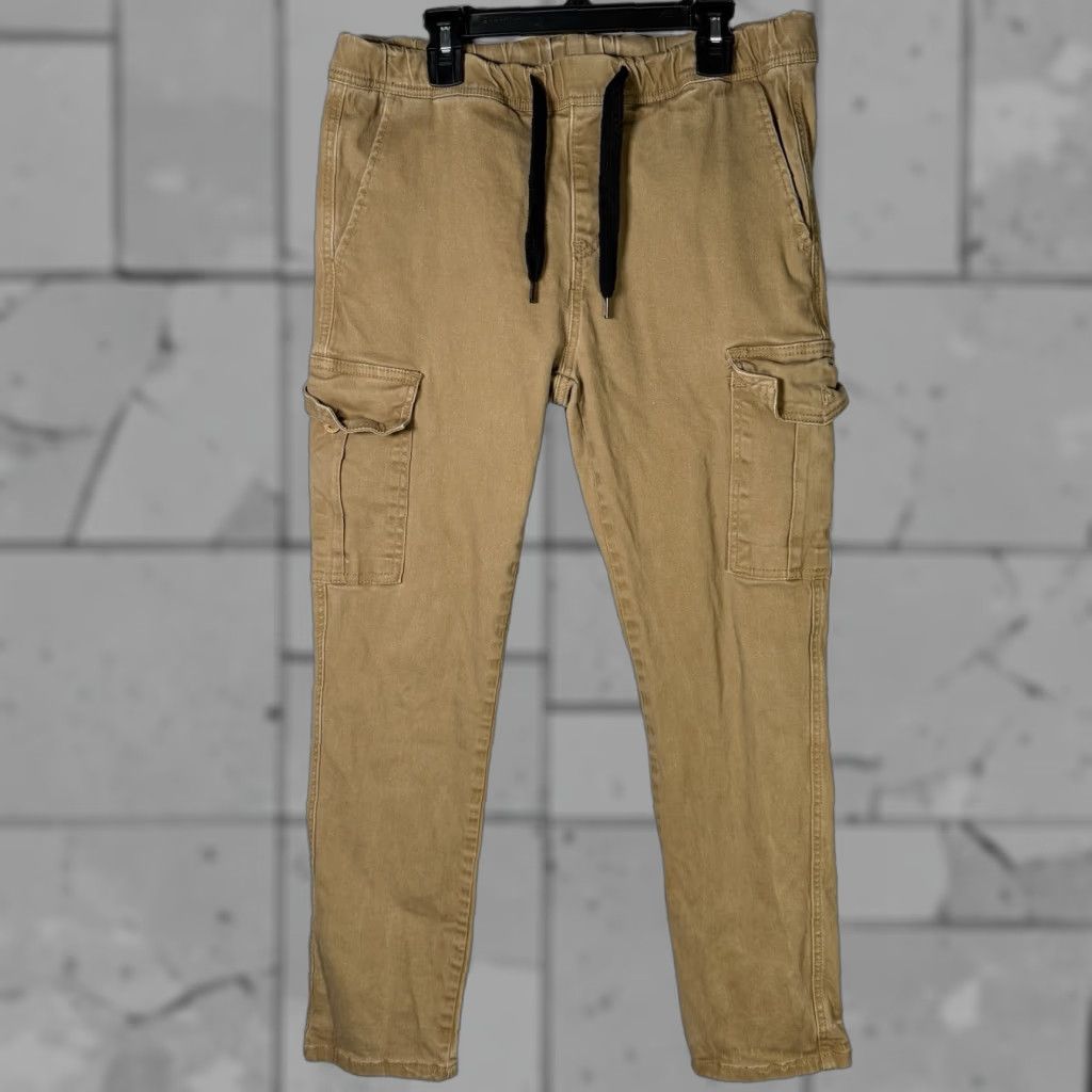 Southpole SouthPole Cargo Hiking Pants Mens Size M Drawstring Brown Size US 31 - 1 Thumbnail