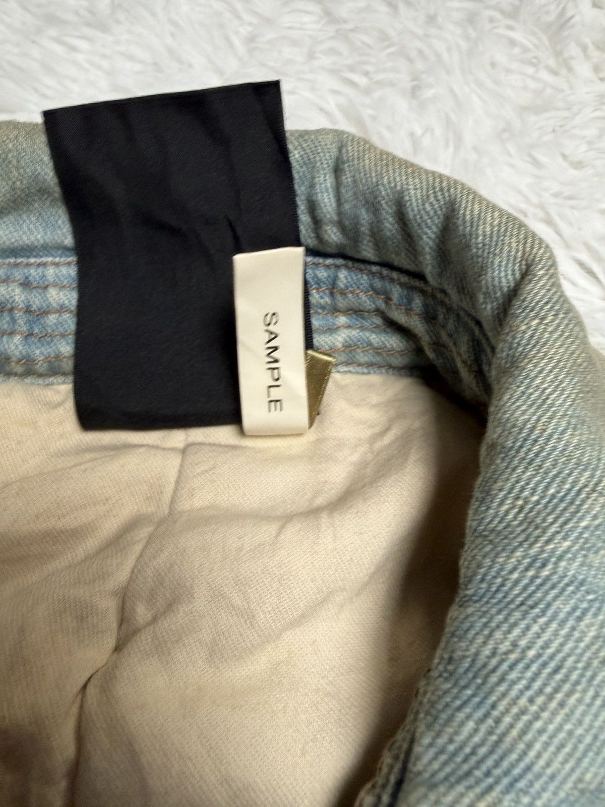 Le Grande Bleu (L.G.B.) Davit MEURSAULT Homme napolean distressed denim jacket Size US L / EU 52-54 / 3 - 6 Thumbnail