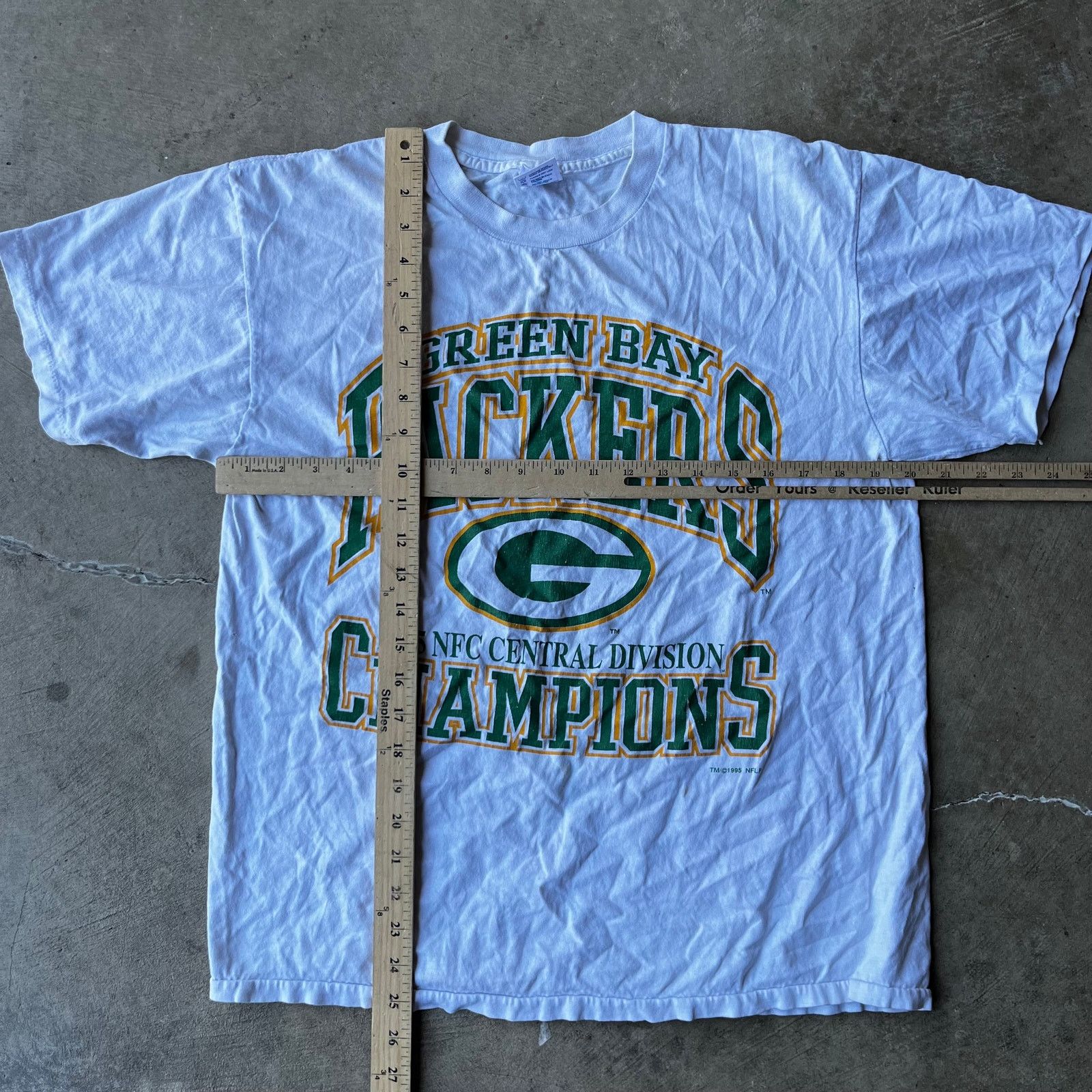 Vintage VINTAGE GREEN BAY PACKERS 1995 NFC CHAMPIONS SHIRT LARGE Size US L / EU 52-54 / 3 - 4 Thumbnail
