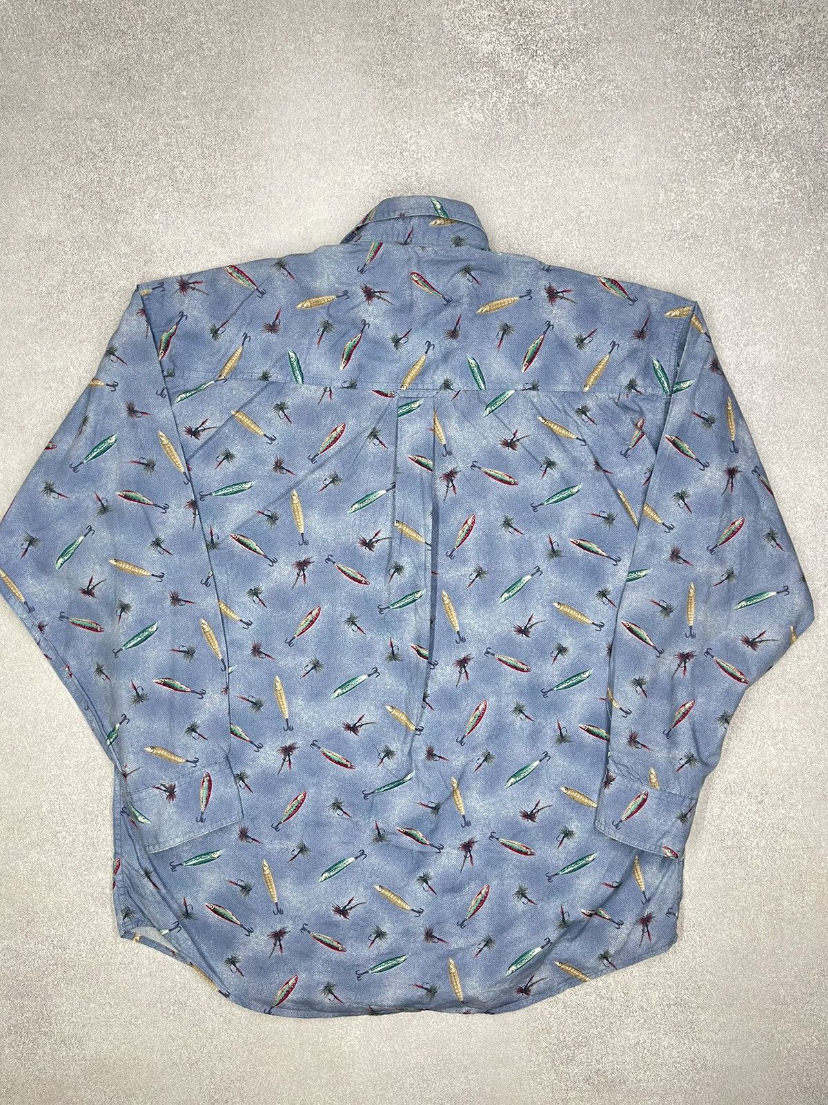 Chaps Ralph Lauren × Polo Ralph Lauren × Vintage Vintage Polo Ralph Lauren Chaps Shirt Full Fishing Print Y2K Size US XL / EU 56 / 4 - 6 Thumbnail
