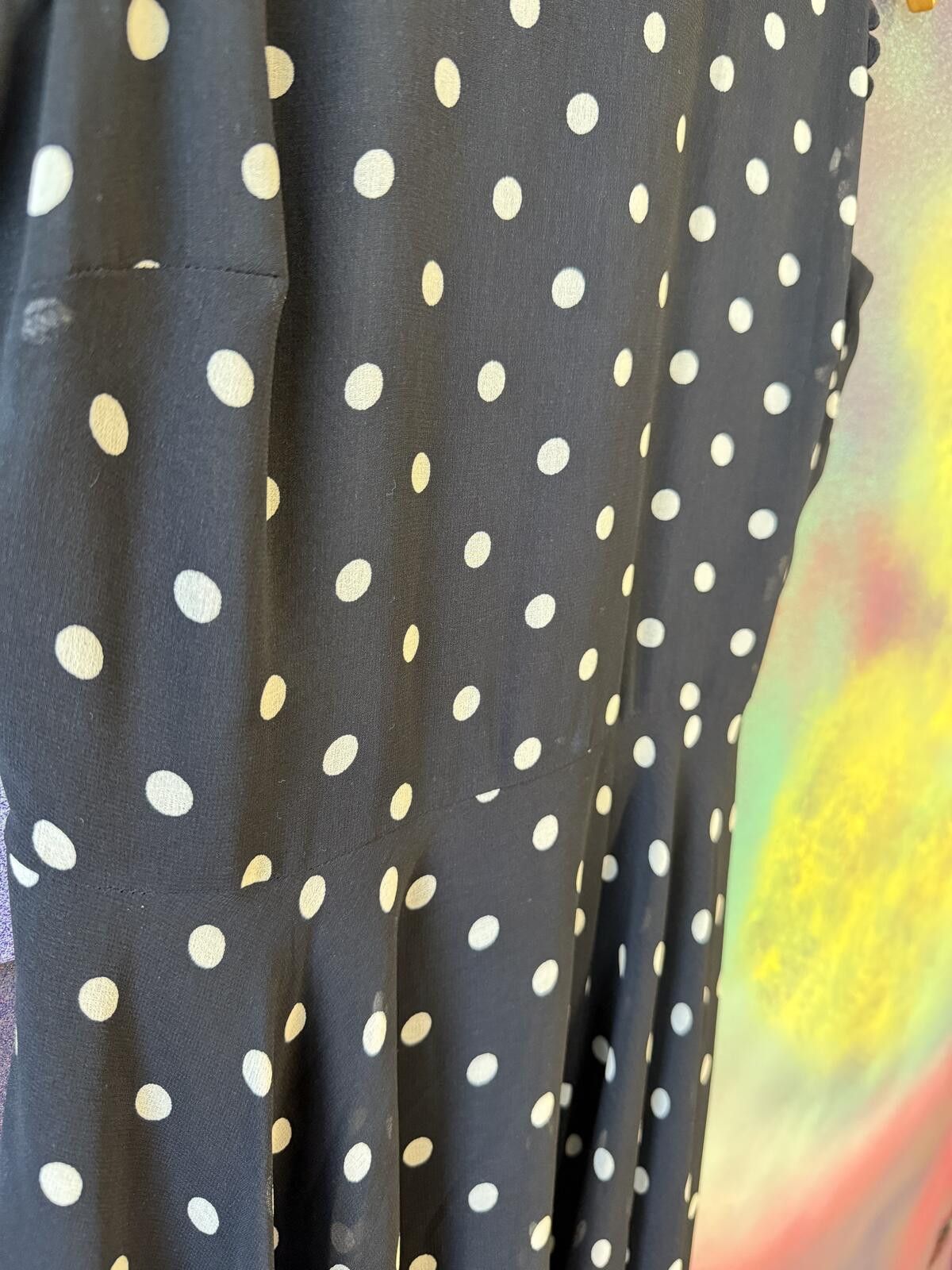 Other Hobbs London navy blue & white polka dot dress Size M / US 6-8 / IT 42-44 - 3 Thumbnail