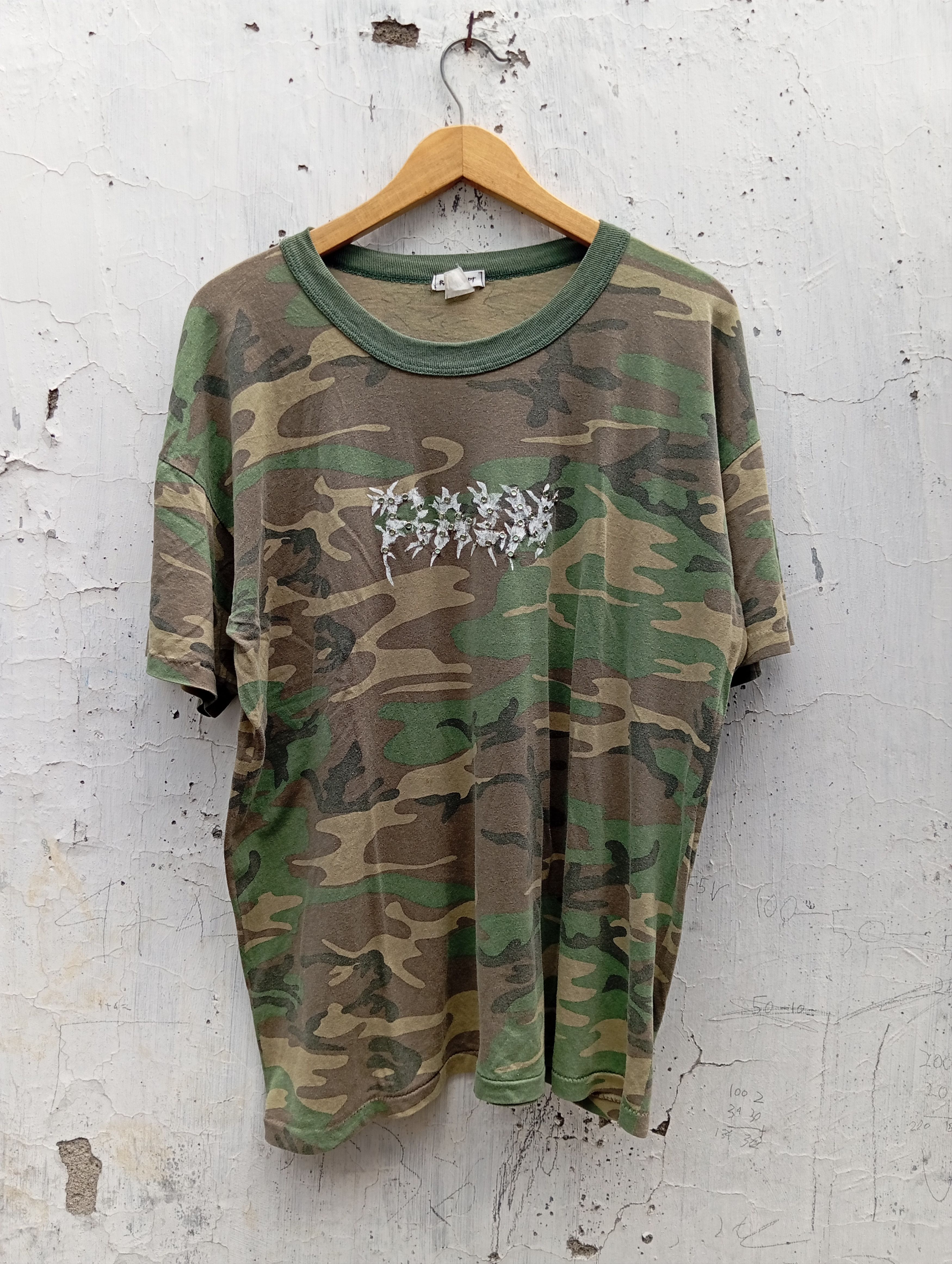 Vintage Vintage 80s us Army camouflage tee Size US L / EU 52-54 / 3 - 6 Thumbnail