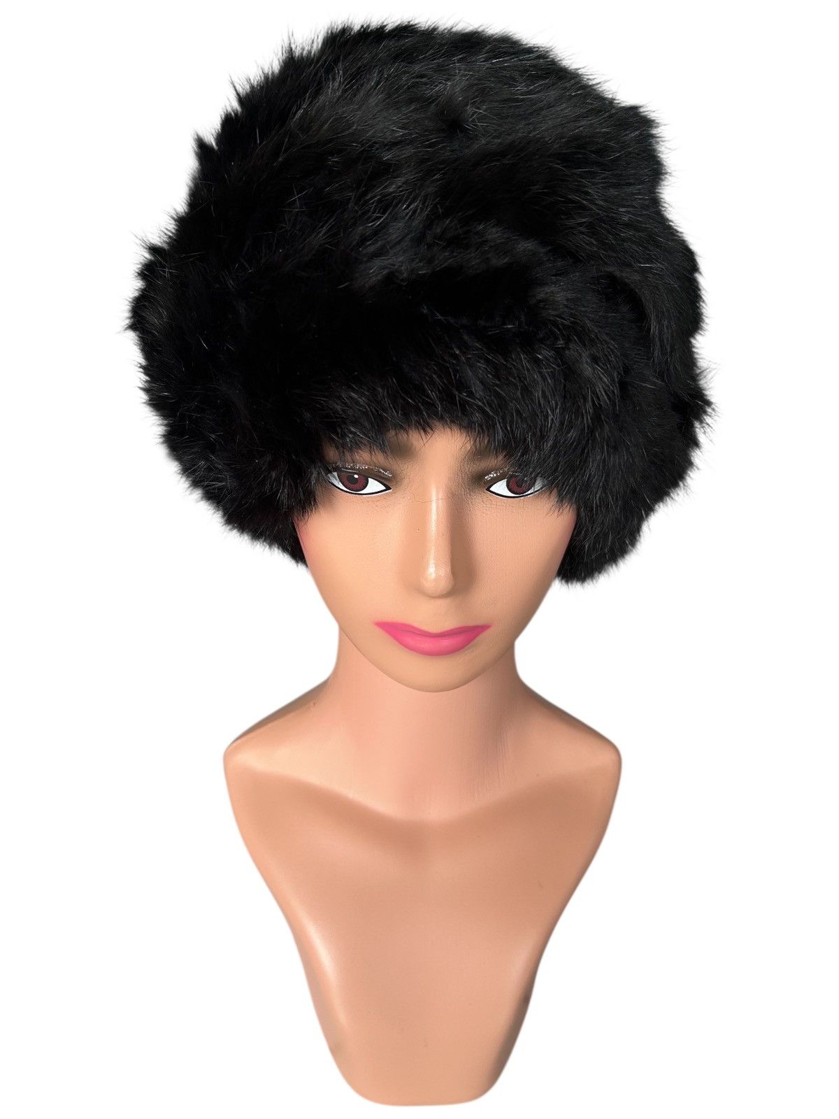 Japanese Brand Mohawk Japanese Punk Bondage Fur Hairy Beanie Hats Size ONE SIZE - 1 Thumbnail