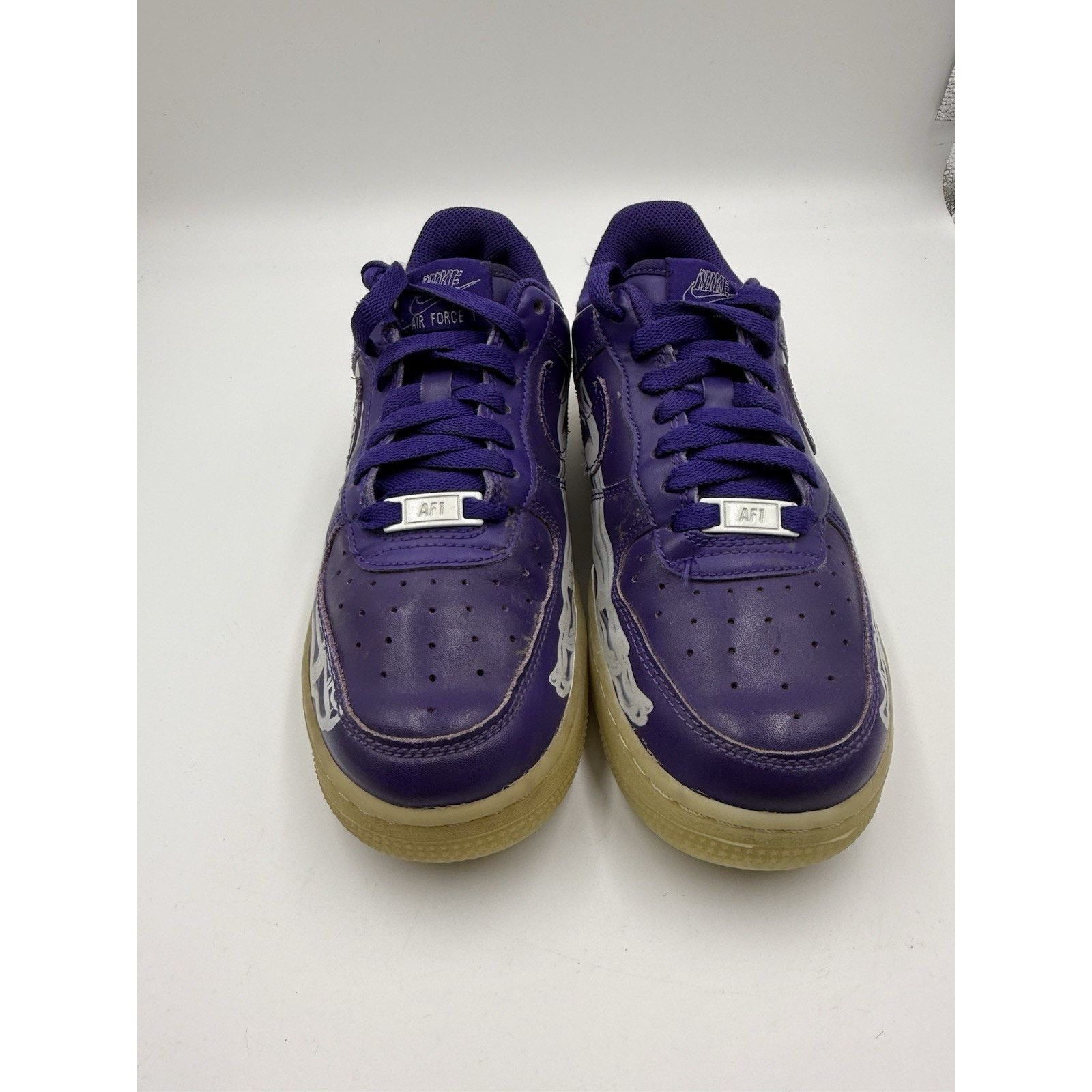 Nike Size 5 - Nike Air Force 1 Low Purple Skeleton NBS411 Size US 5 / EU 37 - 1 Thumbnail