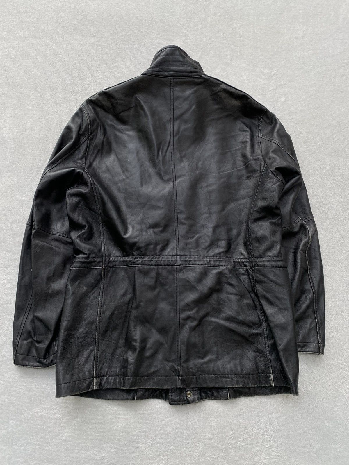 Japanese Brand 90s- Gotairiku- Onward Kashiyama- Utility Leather Jacket Size US M / EU 48-50 / 2 - 15 Thumbnail