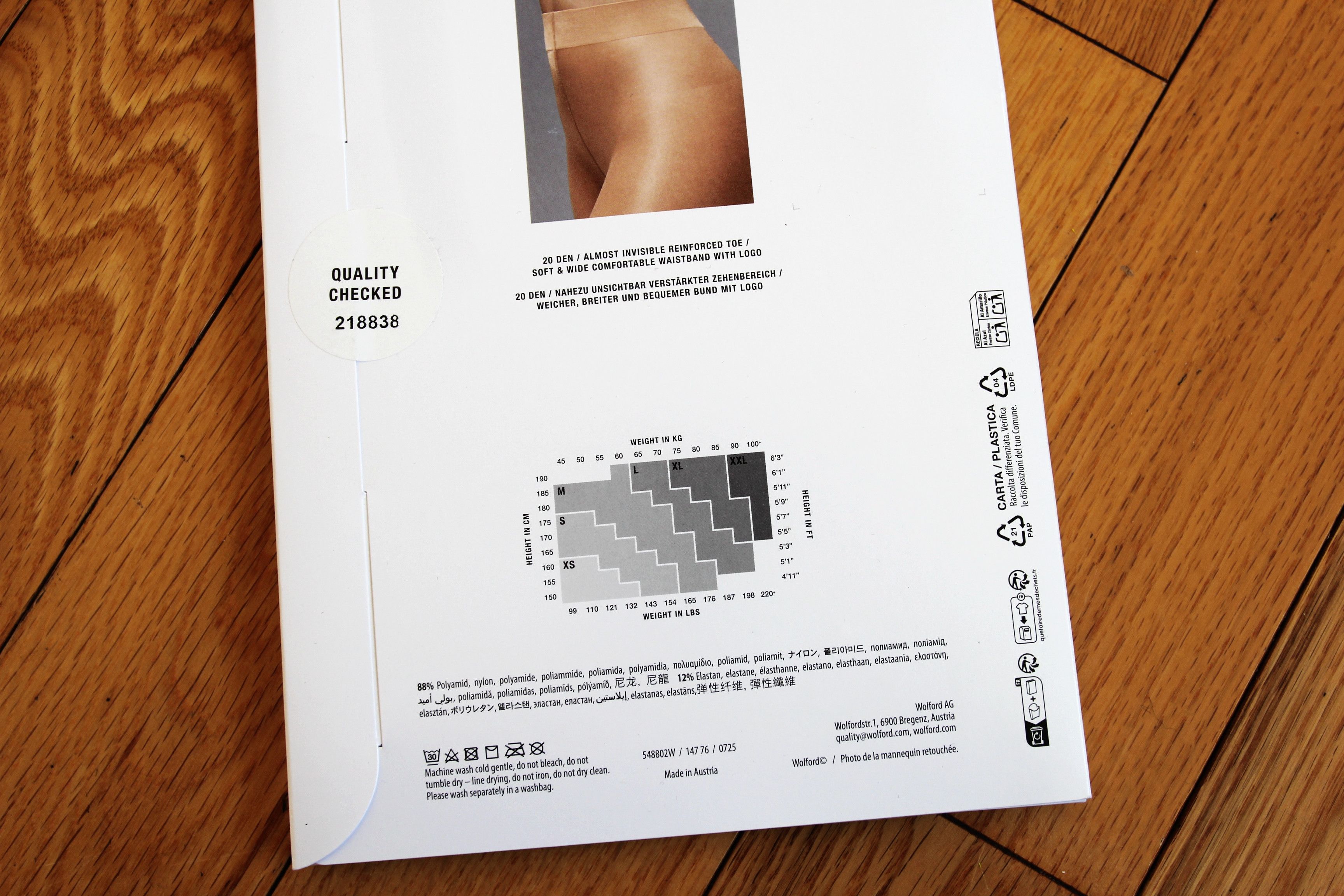Wolford BNWT AW25 WOLFORD SATIN TOUCH 20 TIGHTS WILD PLUM S Size ONE SIZE - 3 Thumbnail