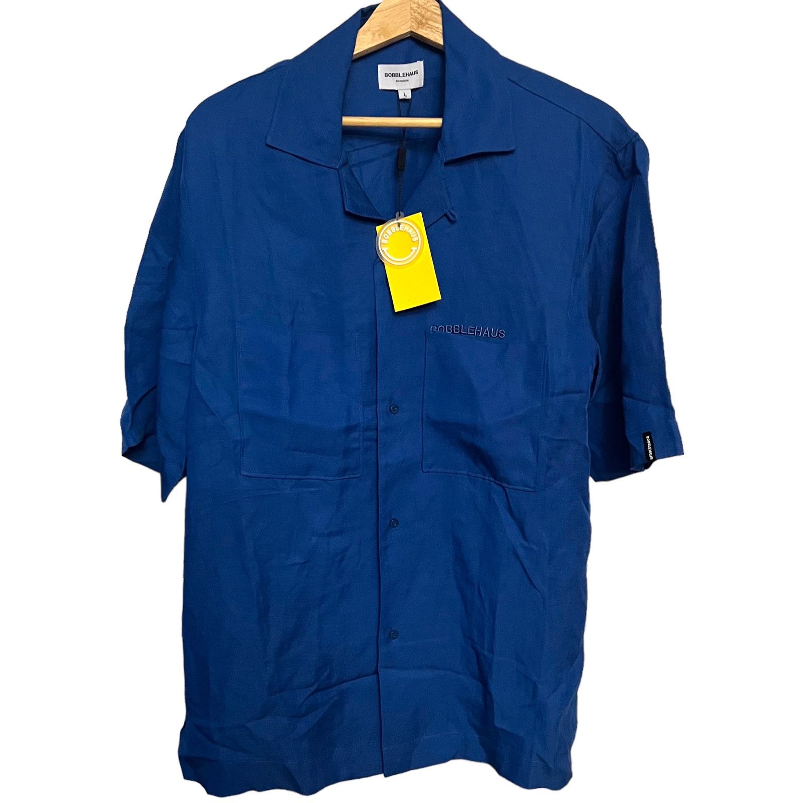 Other BOBBLEHAUS Royal Blue Oversized Button Up Shirt Unisex Size US L / EU 52-54 / 3 - 1 Thumbnail