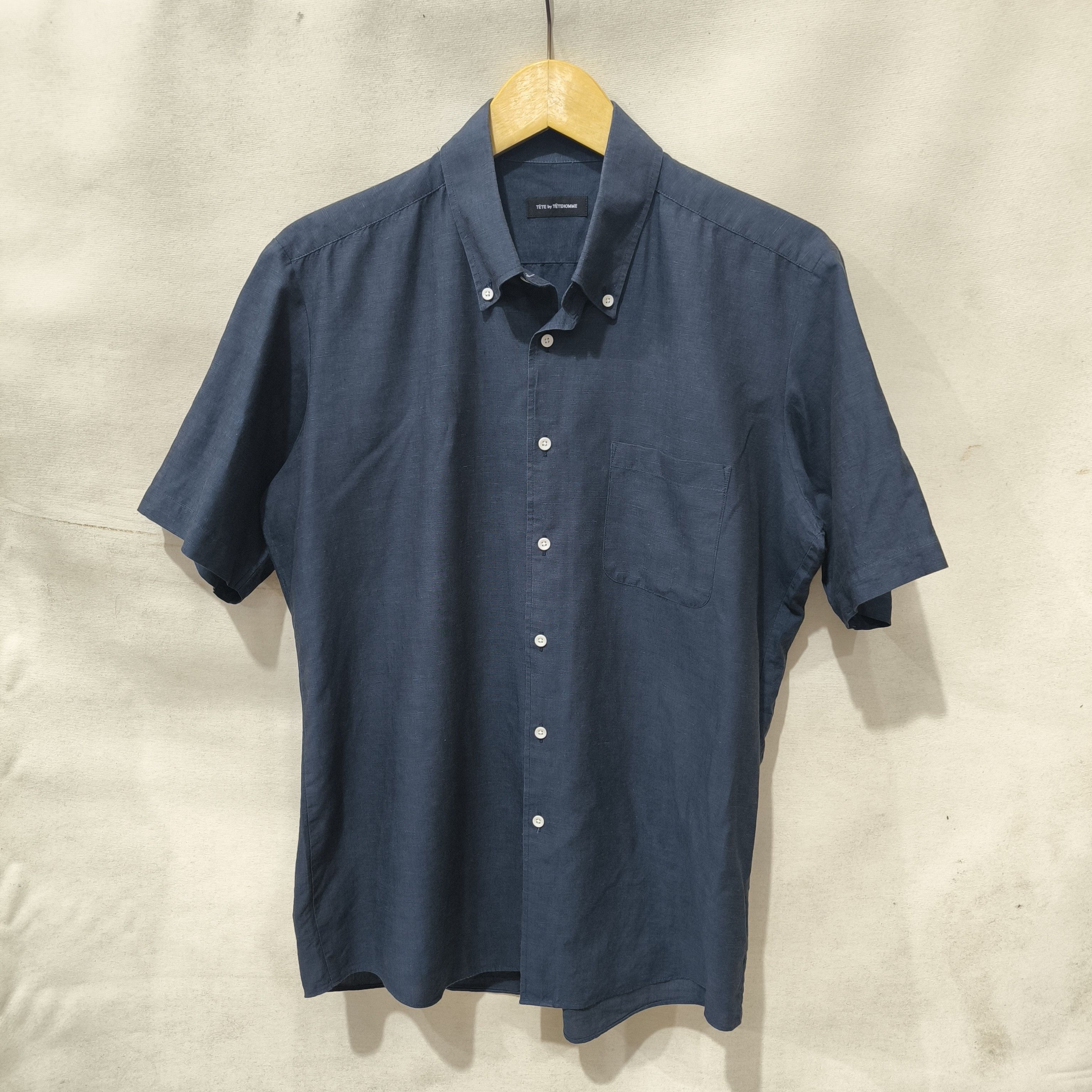 Issey Miyake Vintage Tete Homme by Issey Miyake Button Up Shirt Size US M / EU 48-50 / 2 - 1 Thumbnail