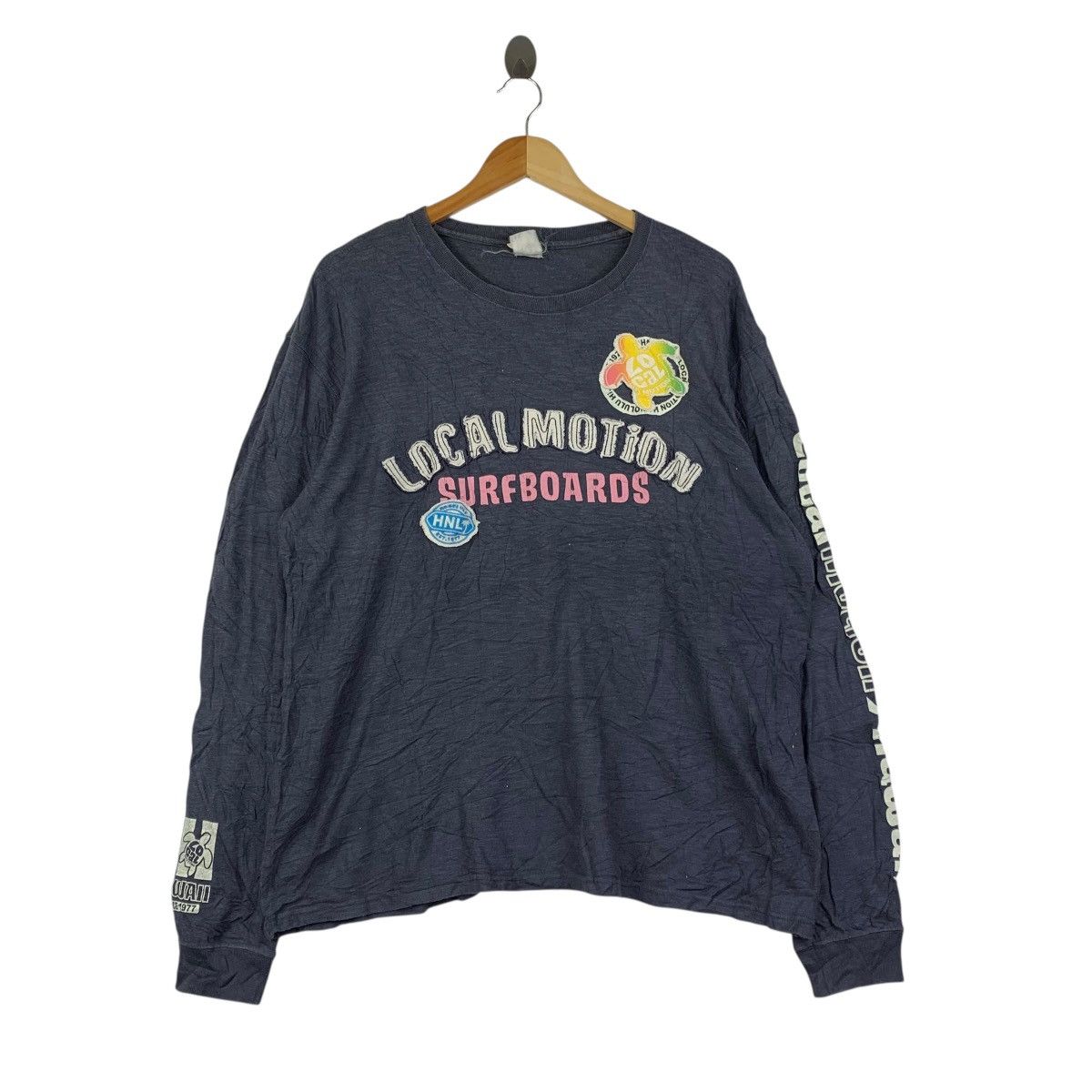 Vintage Vintage LOCAL MOTION HAWAII Surfboards LS Tee Island Roots Size US L / EU 52-54 / 3 - 1 Thumbnail