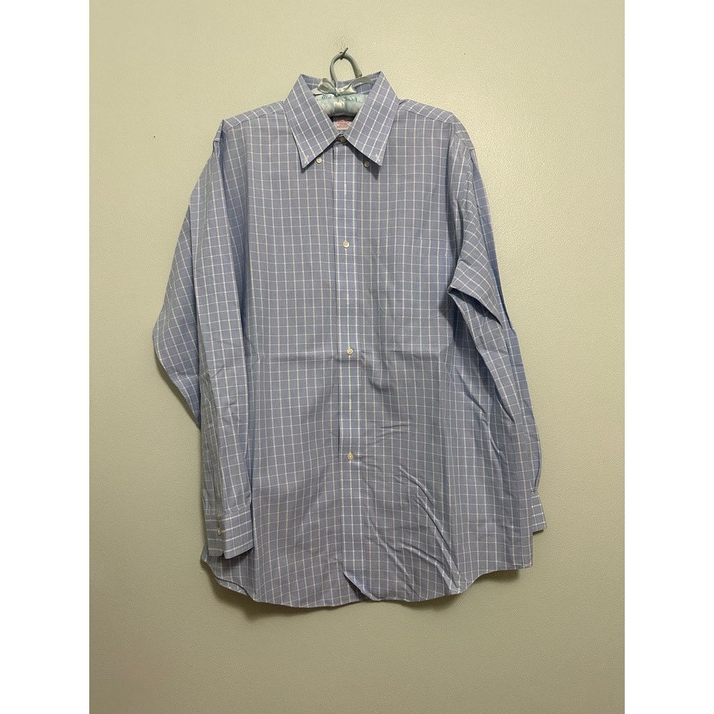Brooks Brothers Brooks Brothers blue plaid traditional fit button down Size US L / EU 52-54 / 3 - 2 Thumbnail